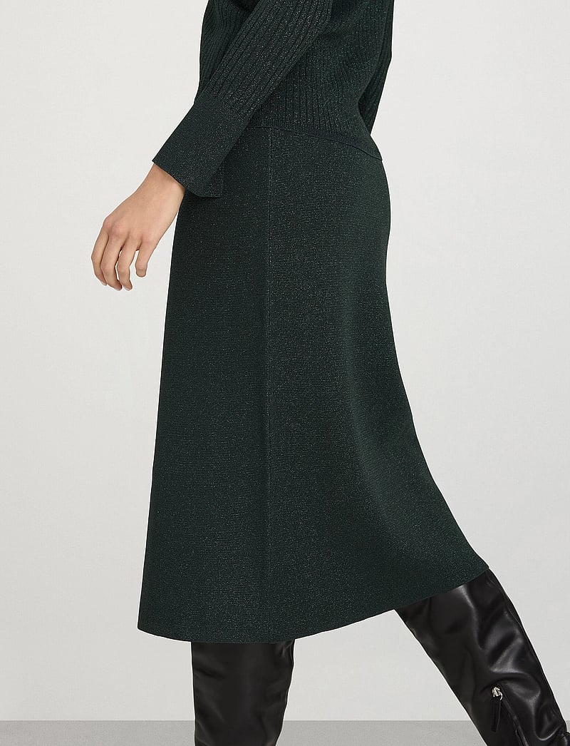 Ivo Nikkolo - Knitted Midi Skirt, SEDRICK - kootud seelikud - dark green - 3