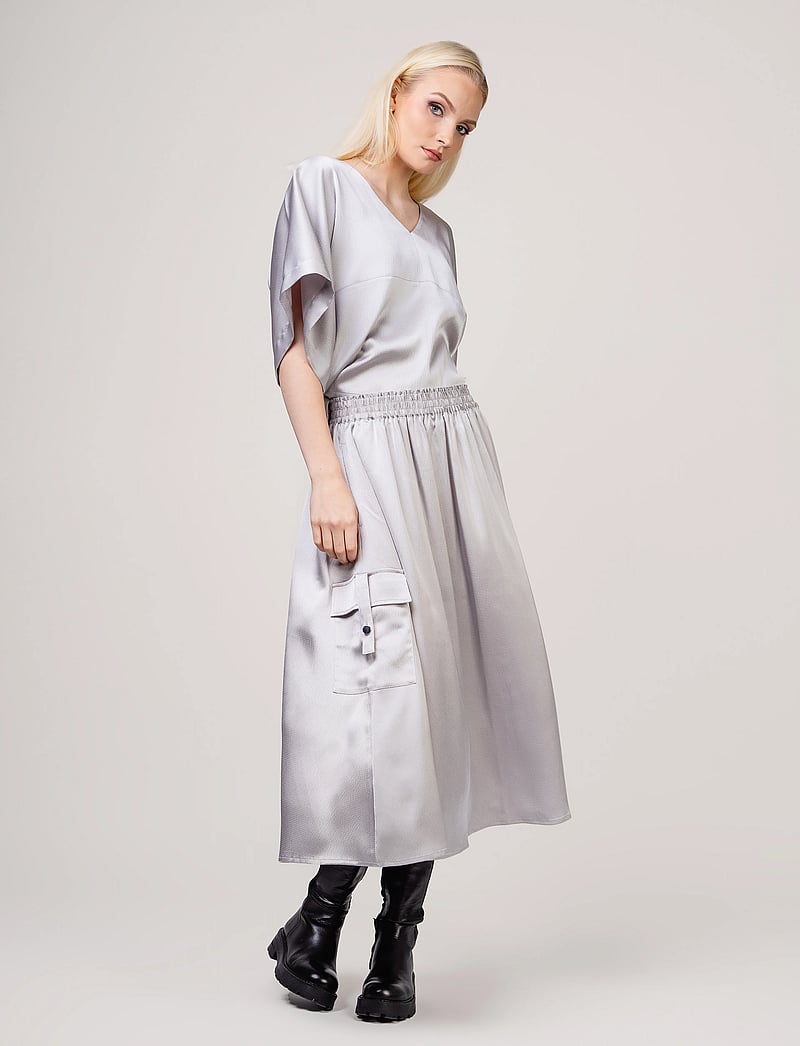 Ivo Nikkolo - Woven Skirt, SARGO - midi kjolar - light grey - 0