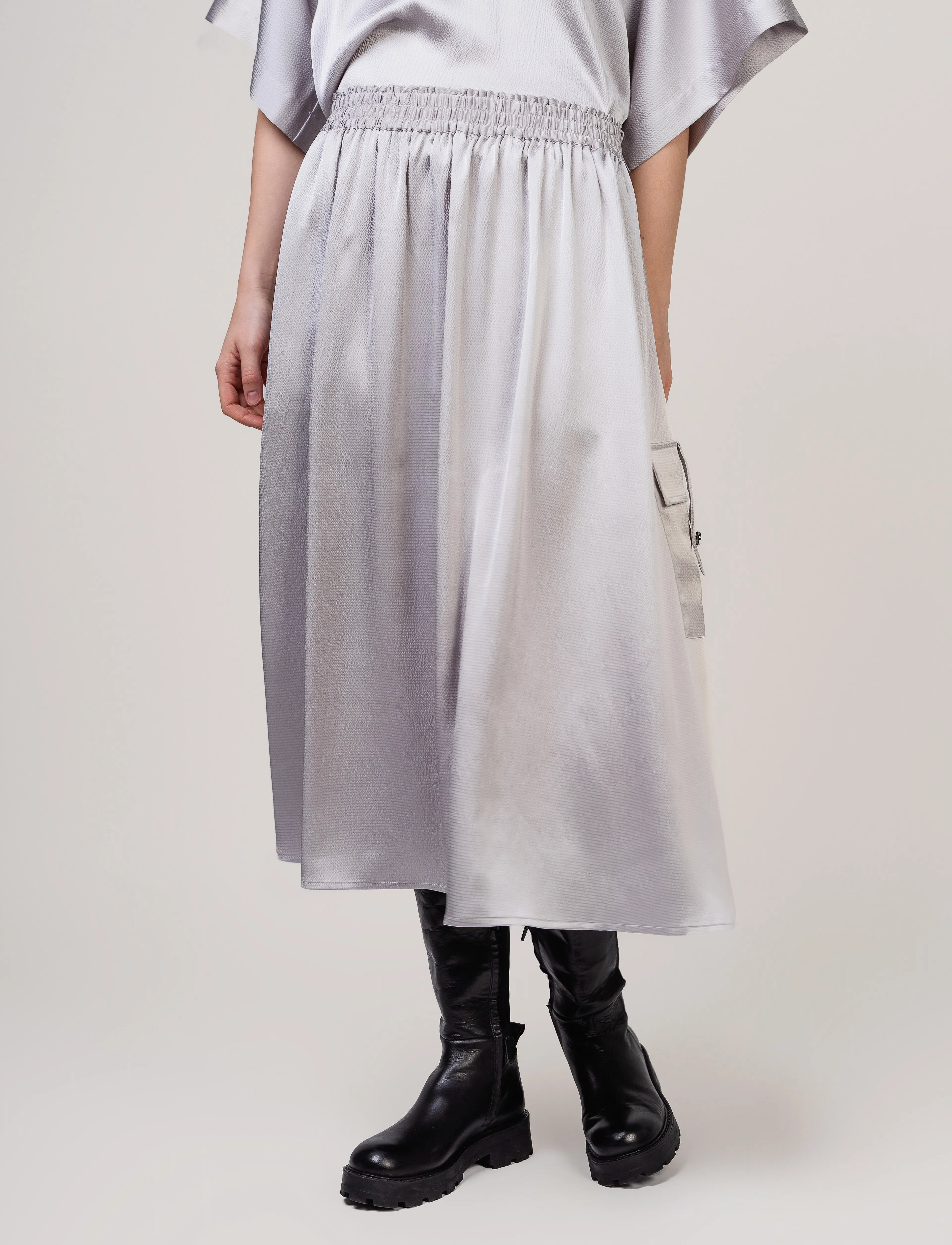 Ivo Nikkolo - Woven Skirt, SARGO - light grey - 4