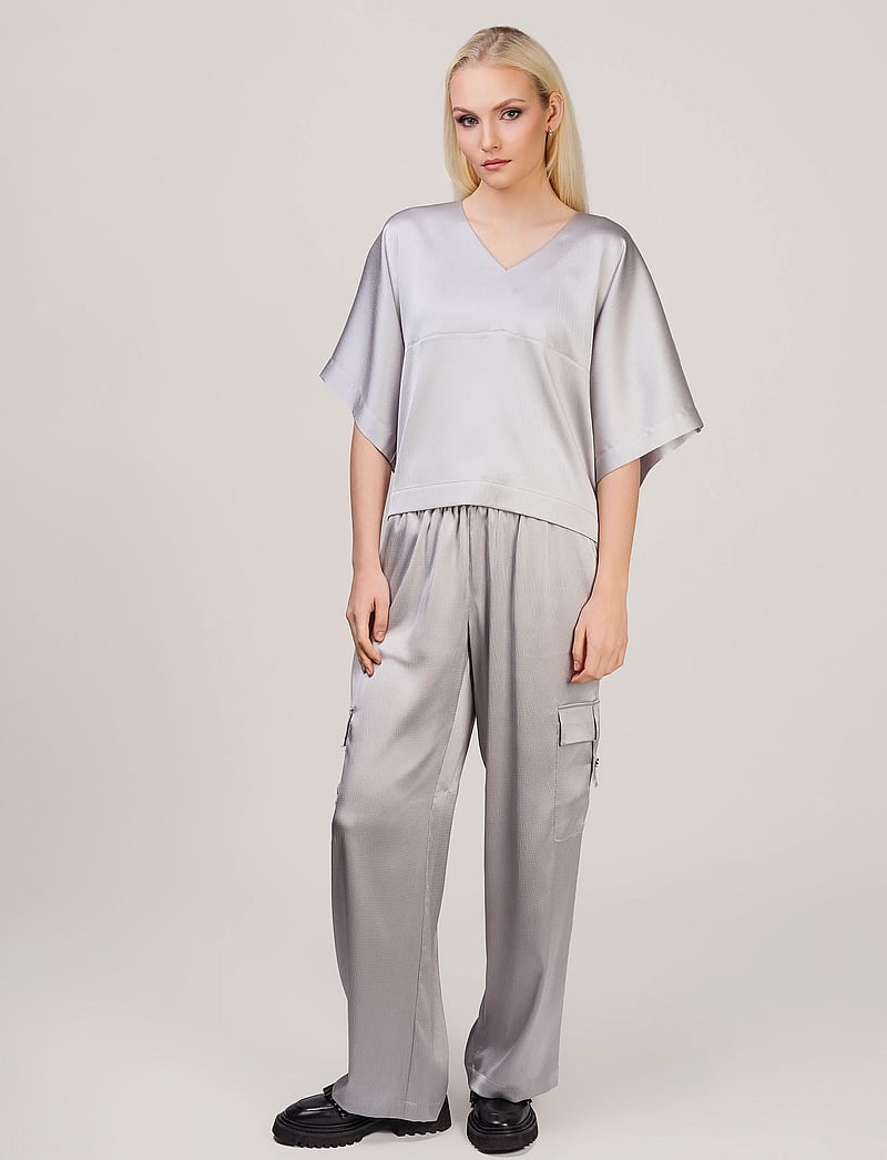 Ivo Nikkolo - Woven Trousers, TACARGO - hosen mit weitem bein - light grey - 0