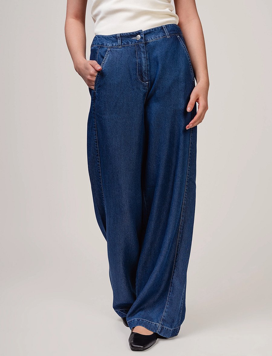 Ivo Nikkolo - Woven Trousers, TENC - dark blue - 0