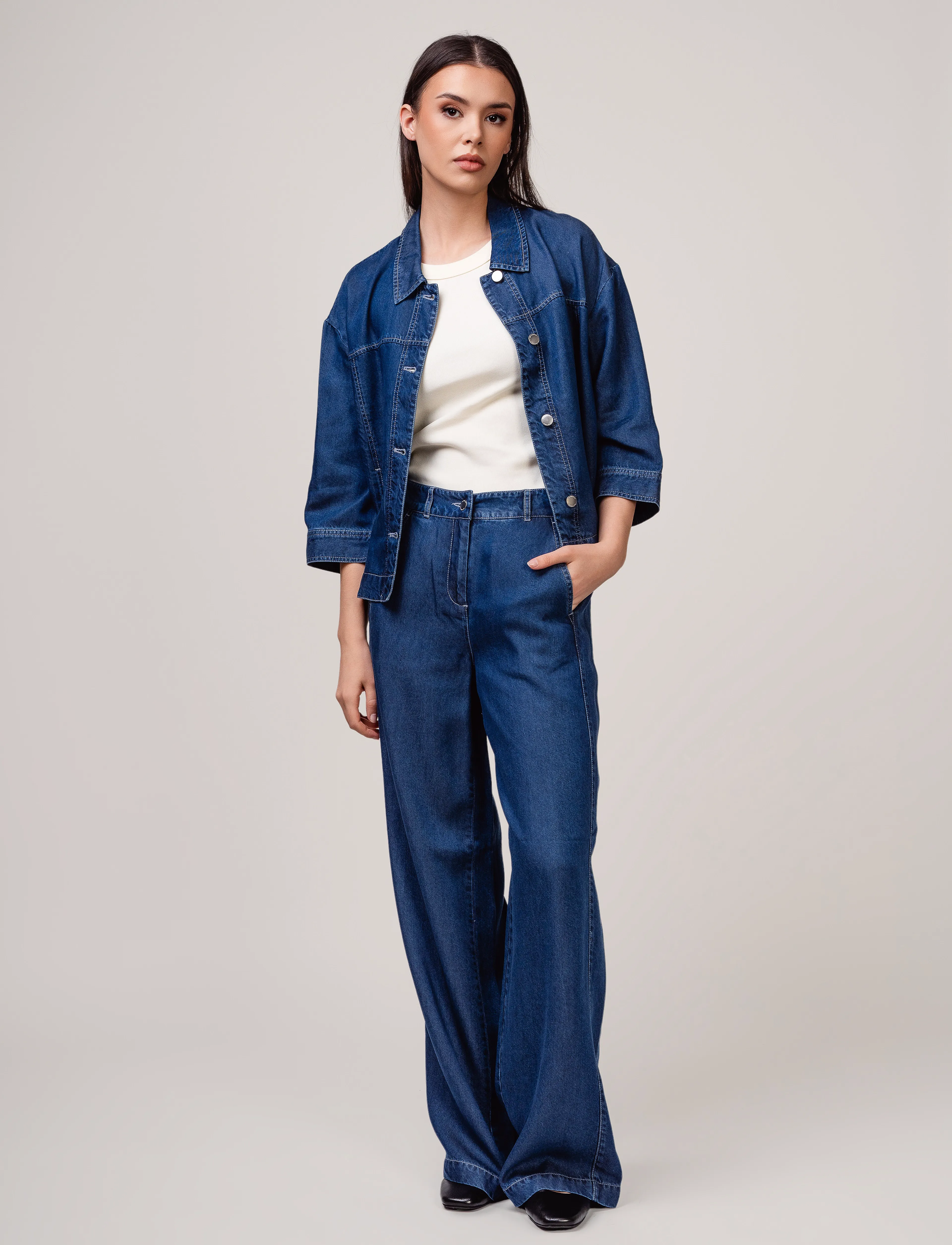 Ivo Nikkolo - Woven Trousers, TENC - dark blue - 3