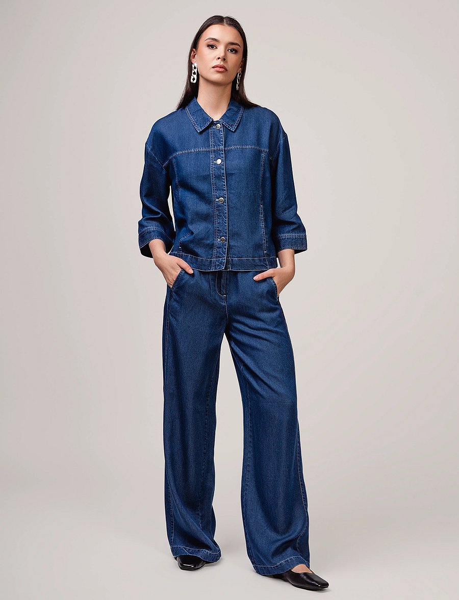 Ivo Nikkolo - Woven Trousers, TENC - dark blue - 5