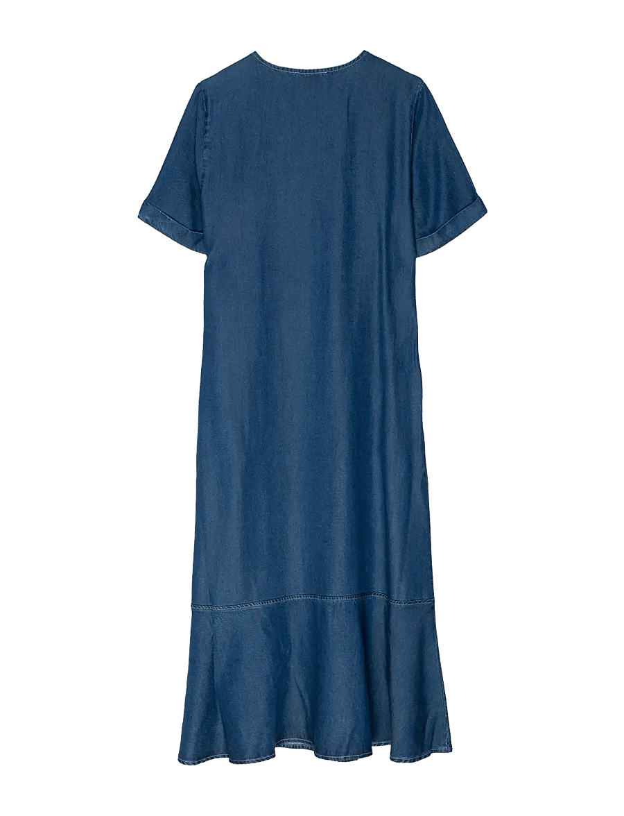 Ivo Nikkolo - Woven Dress, DENCEL - midikleider - dark blue - 2