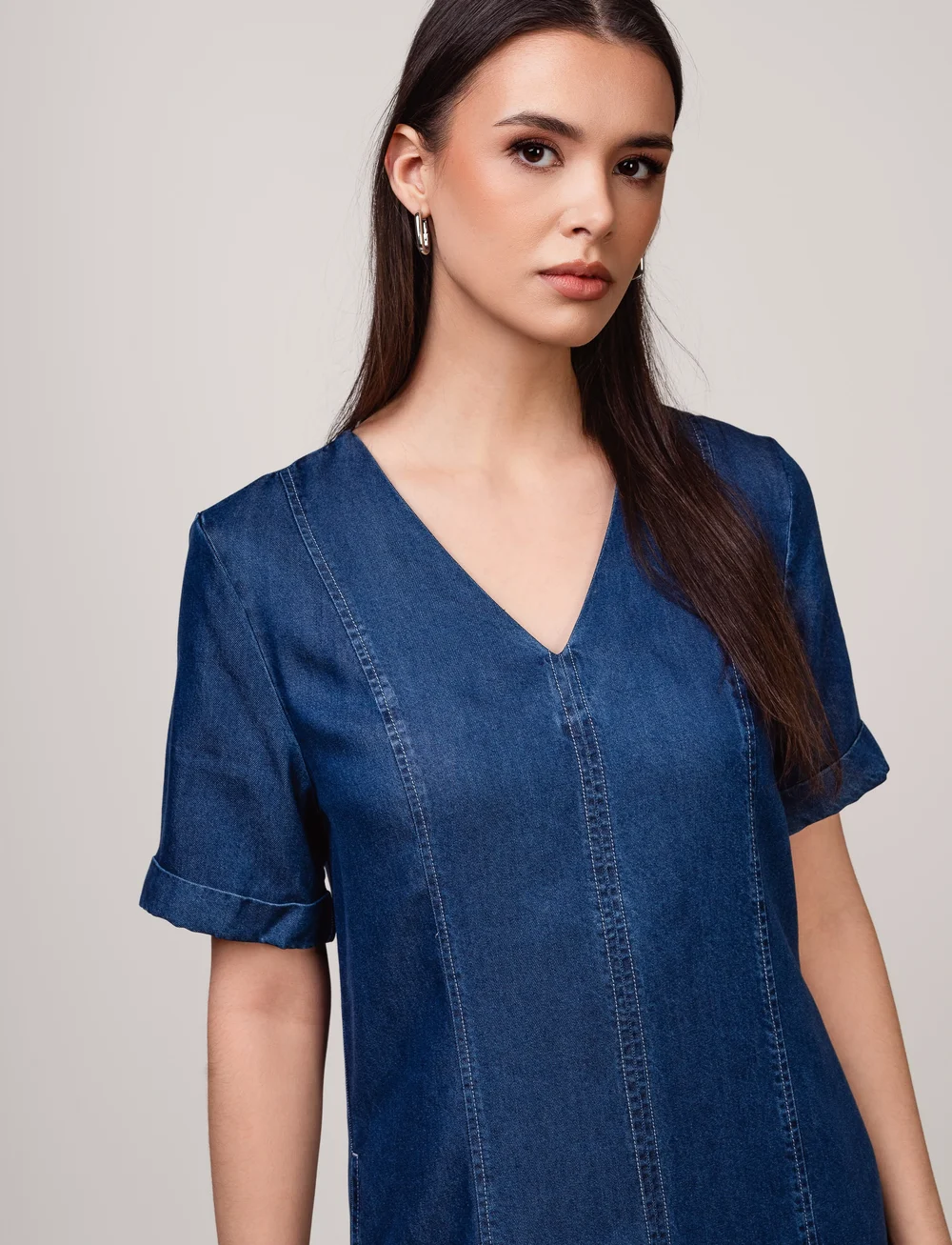 Ivo Nikkolo - Woven Dress, DENCEL - robes midi - dark blue - 4