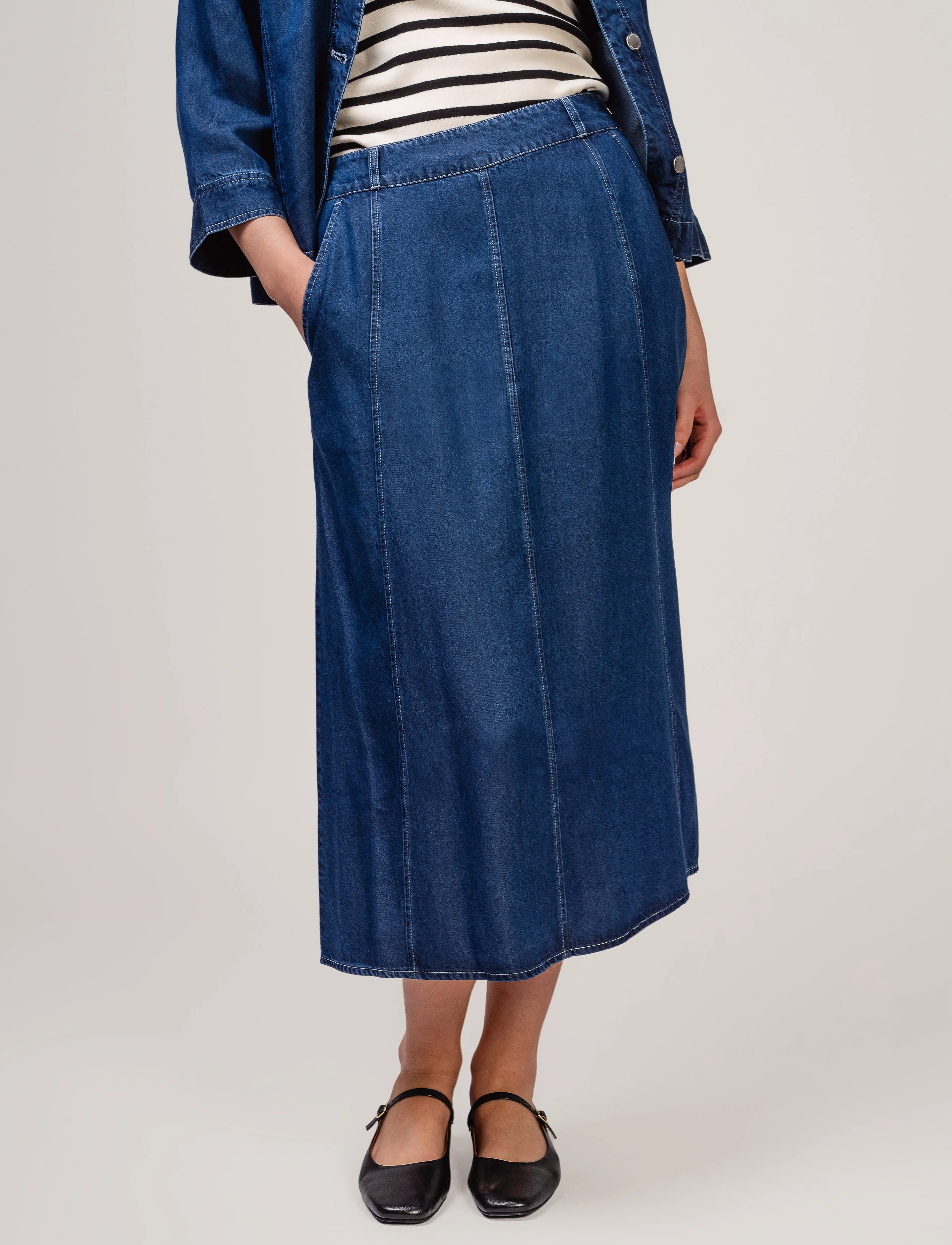 Ivo Nikkolo Woven Skirt, SENCY - Röcke - DARK BLUE / blue