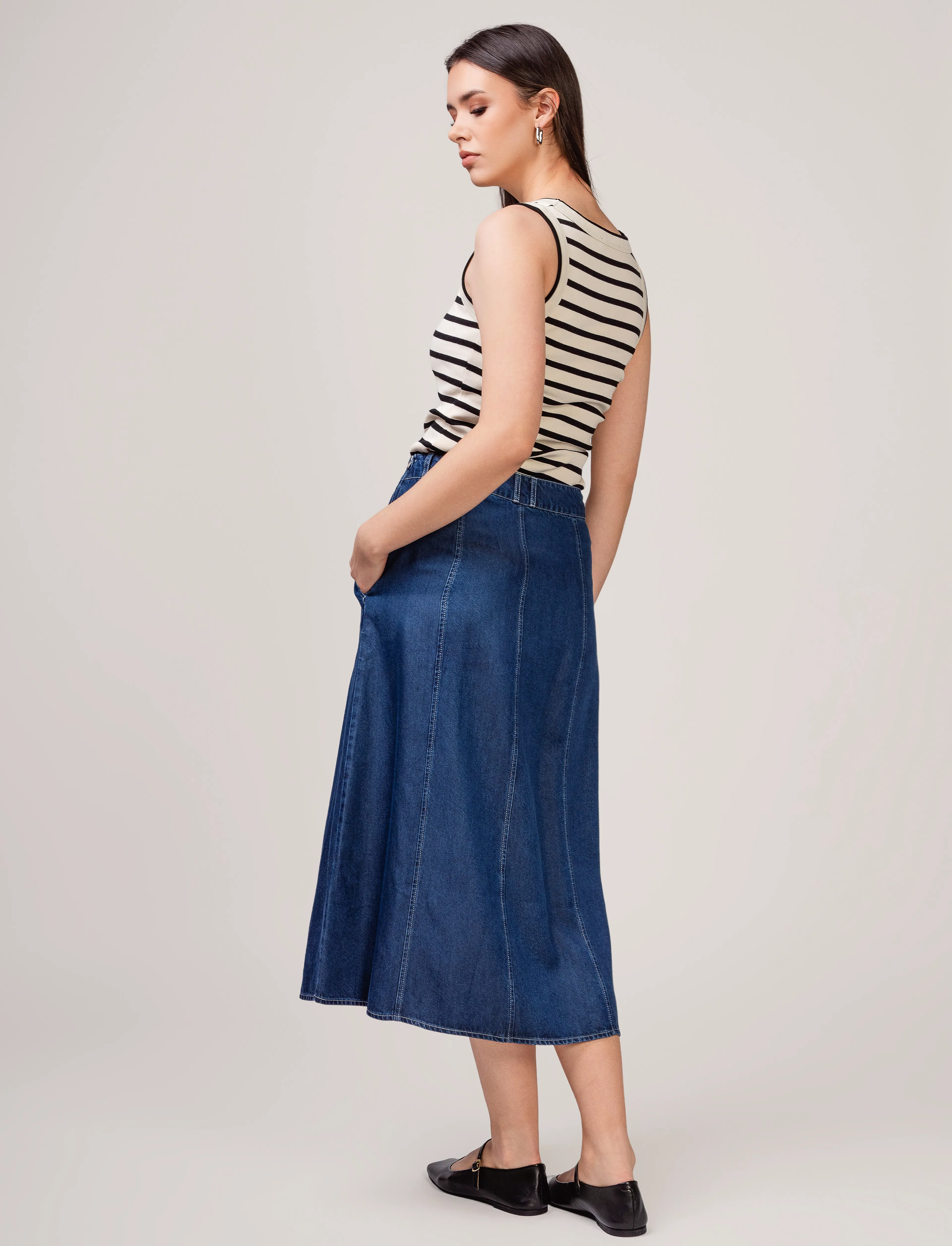 Ivo Nikkolo - Woven Skirt, SENCY - jeanskjolar - dark blue - 4