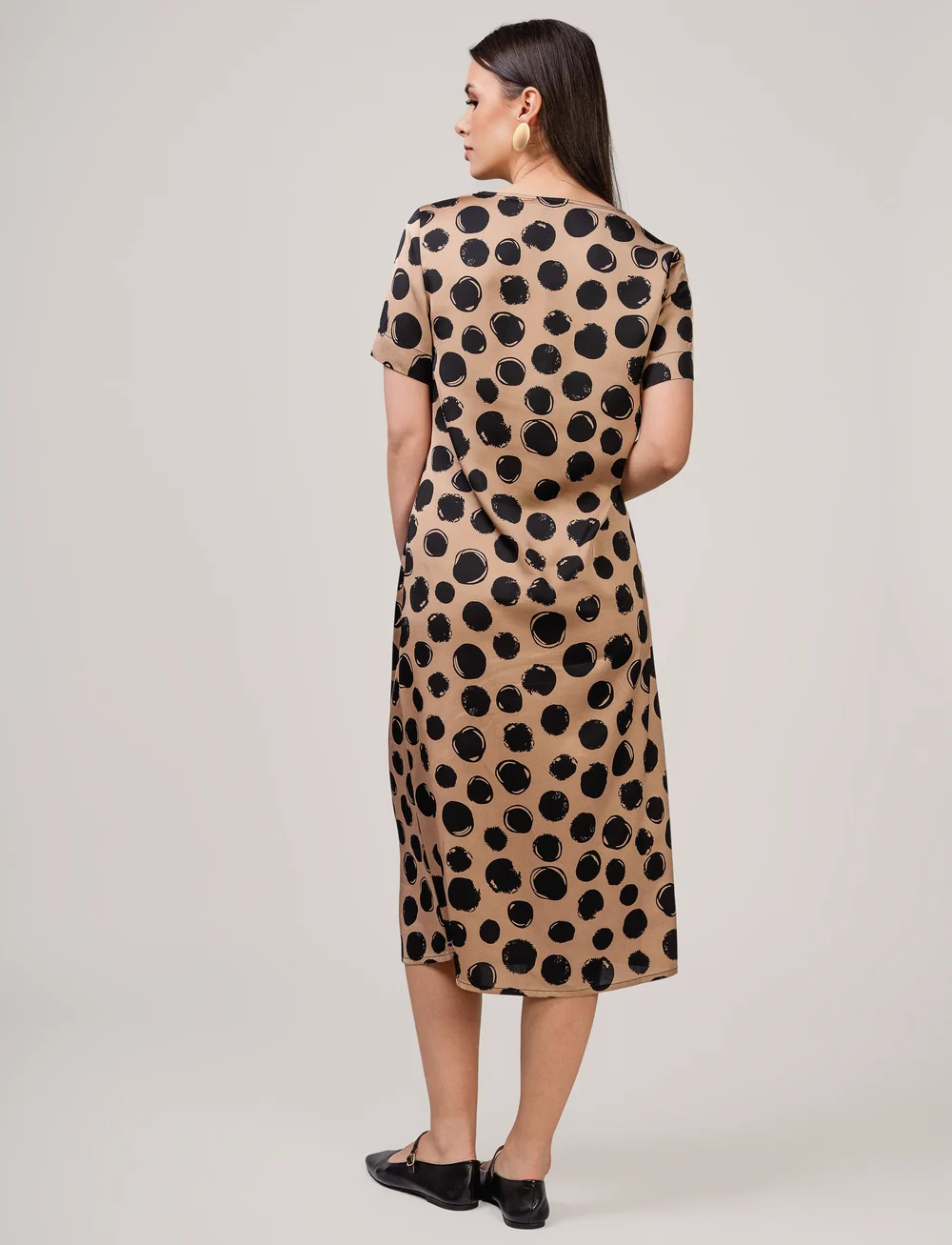 Ivo Nikkolo - Woven Dress, DOTTY - t-shirtkjoler - beige - 3