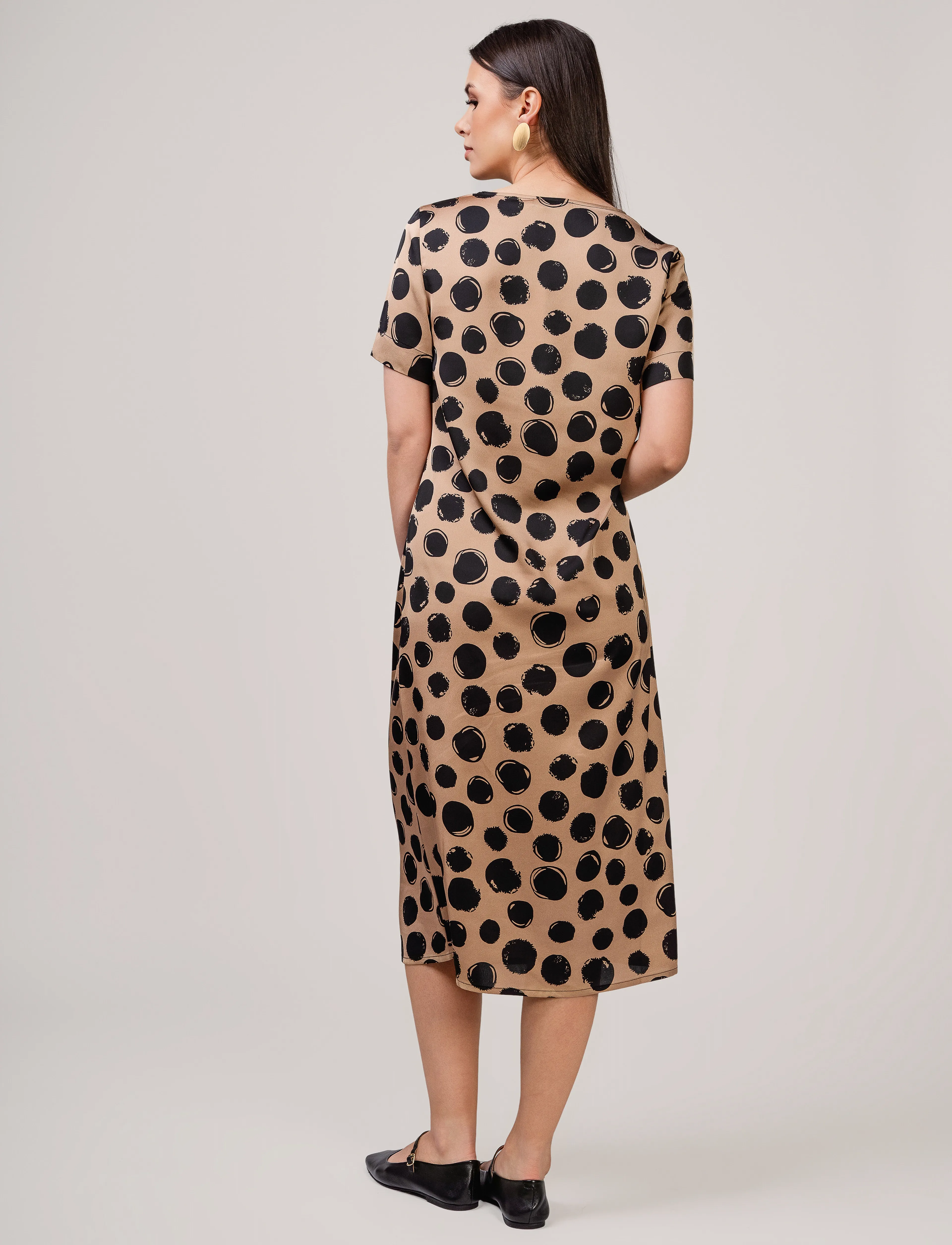 Ivo Nikkolo - Woven Dress, DOTTY - t-shirtkjoler - beige - 3