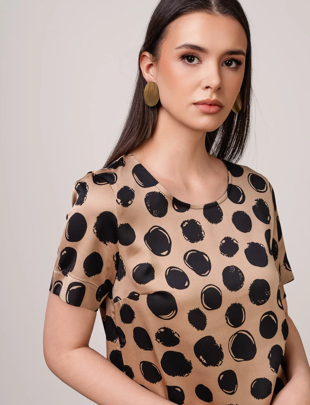 Ivo Nikkolo - Woven Dress, DOTTY - t-shirtkjoler - beige - 4