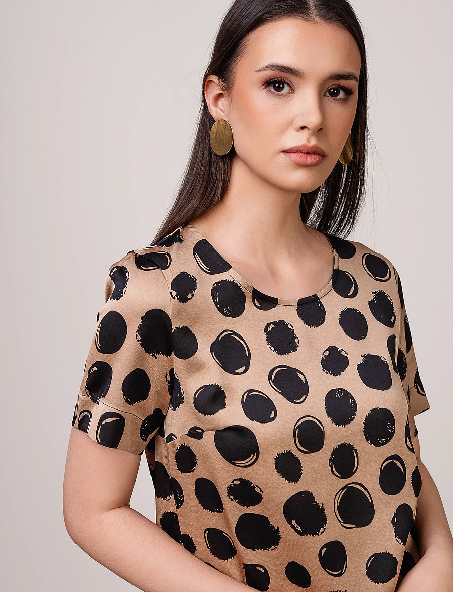Ivo Nikkolo - Woven Dress, DOTTY - t-shirt dresses - beige - 4