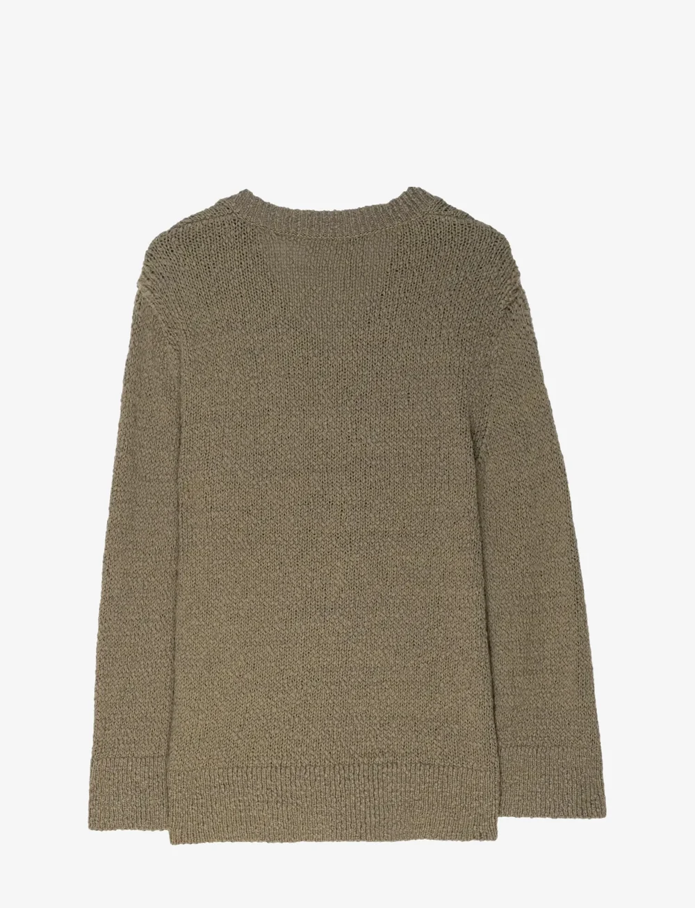 Ivo Nikkolo - Long Sleeve Heavy Knit, KLEERY - striktrøjer - khaki - 2