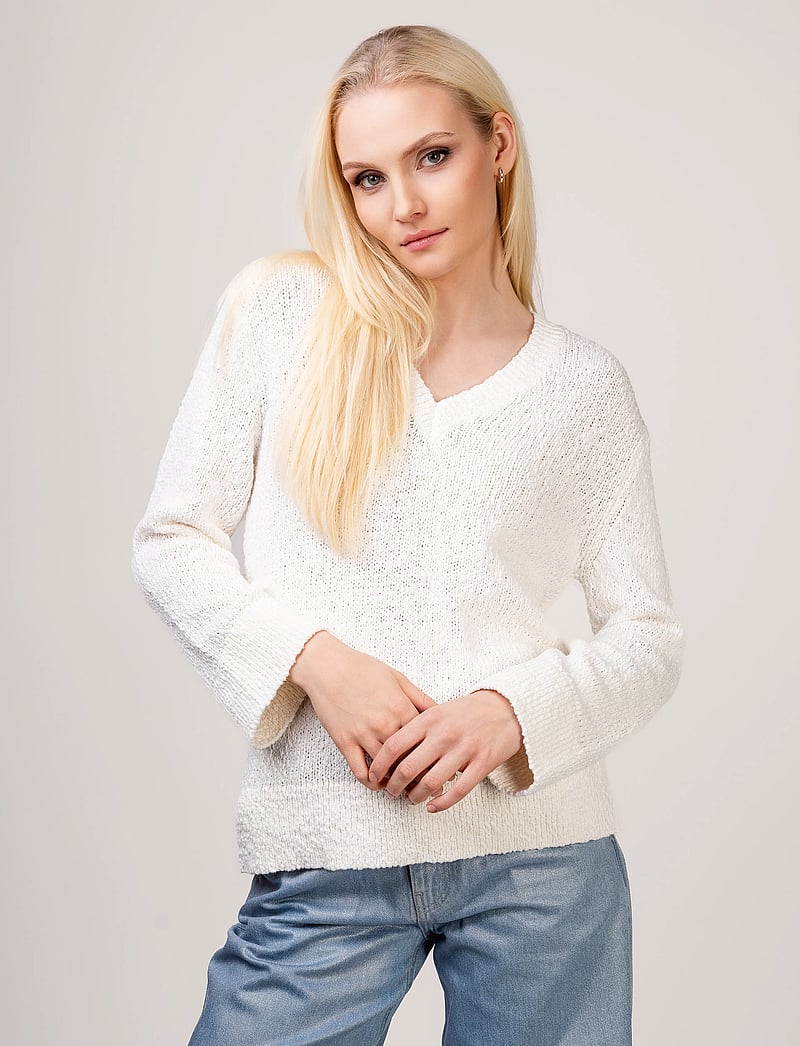 Ivo Nikkolo - Long Sleeve Heavy Knit, KLEERY - swetry - natural white - 0