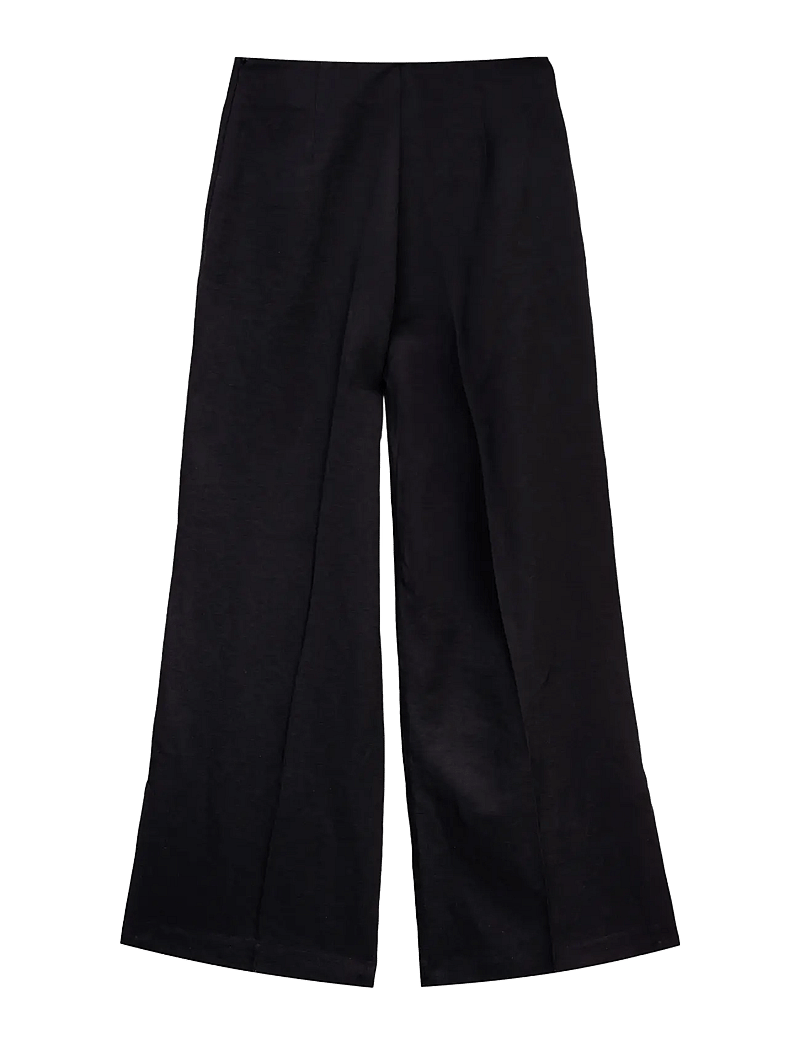 Ivo Nikkolo - Linen-Blend Trousers, TASTER - linnebyxor - black - 1