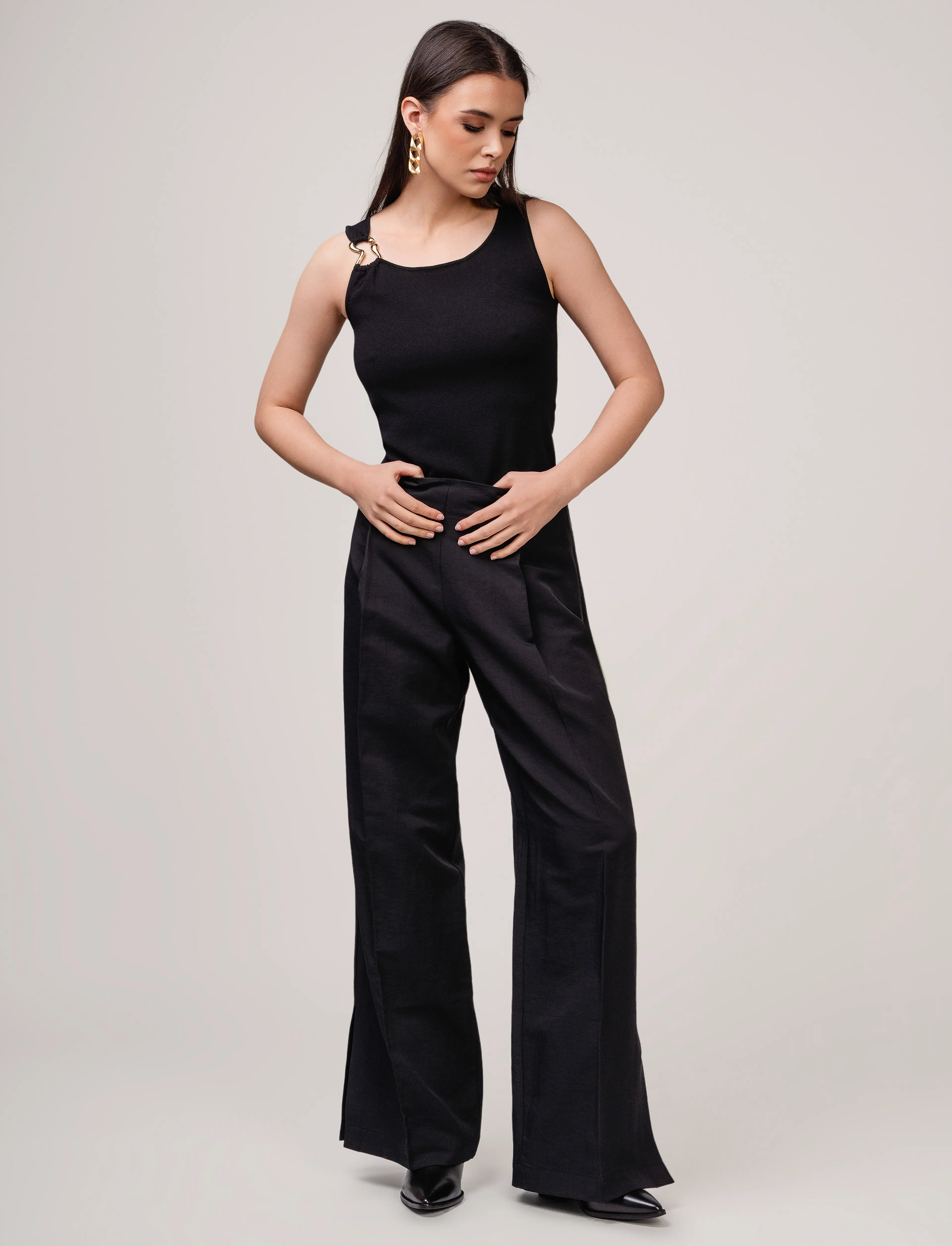 Ivo Nikkolo Linen-Blend Trousers, TASTER - Transitional Layering - BLACK / black