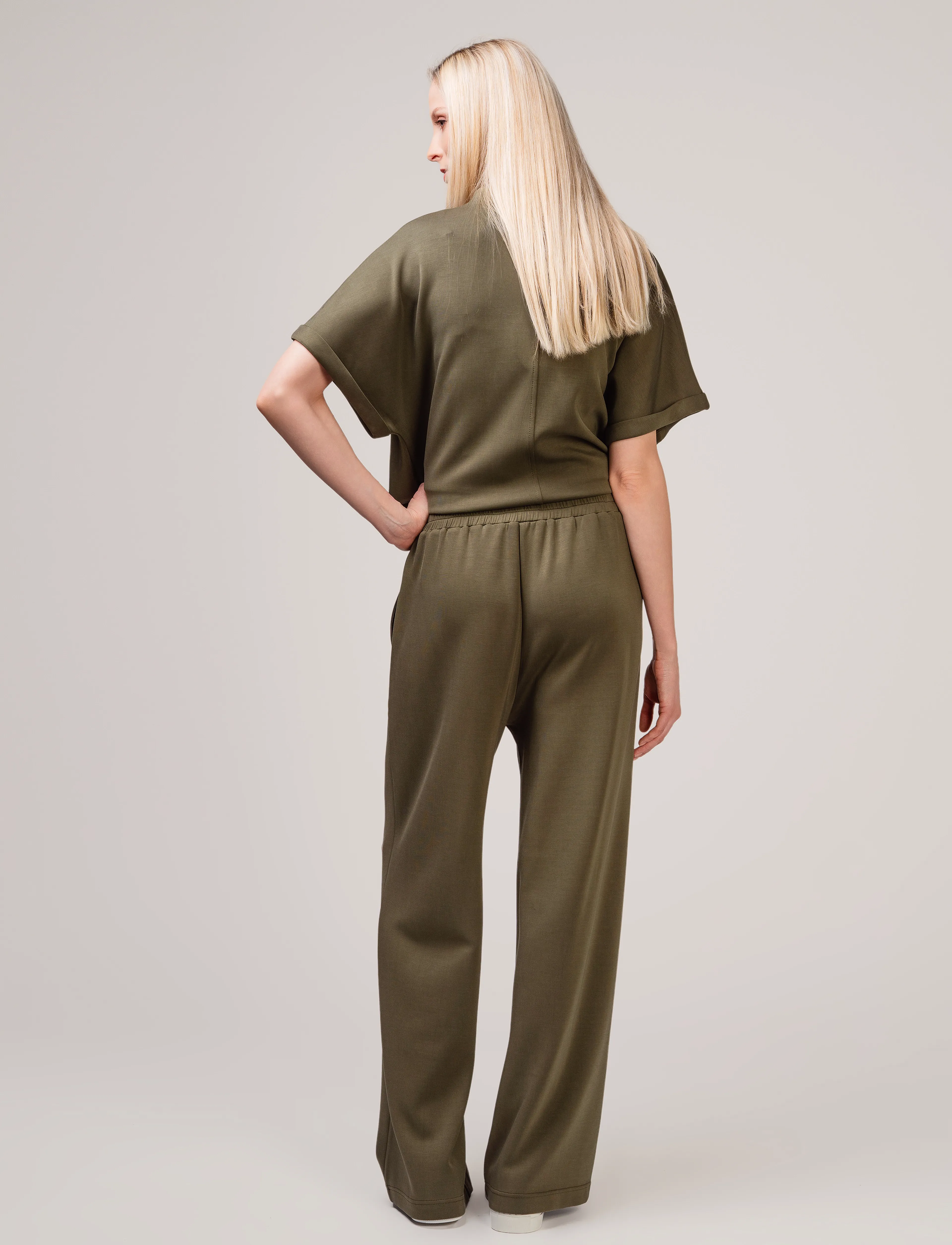 Ivo Nikkolo - Jersey Trousers, TUMA 1 - khaki - 4
