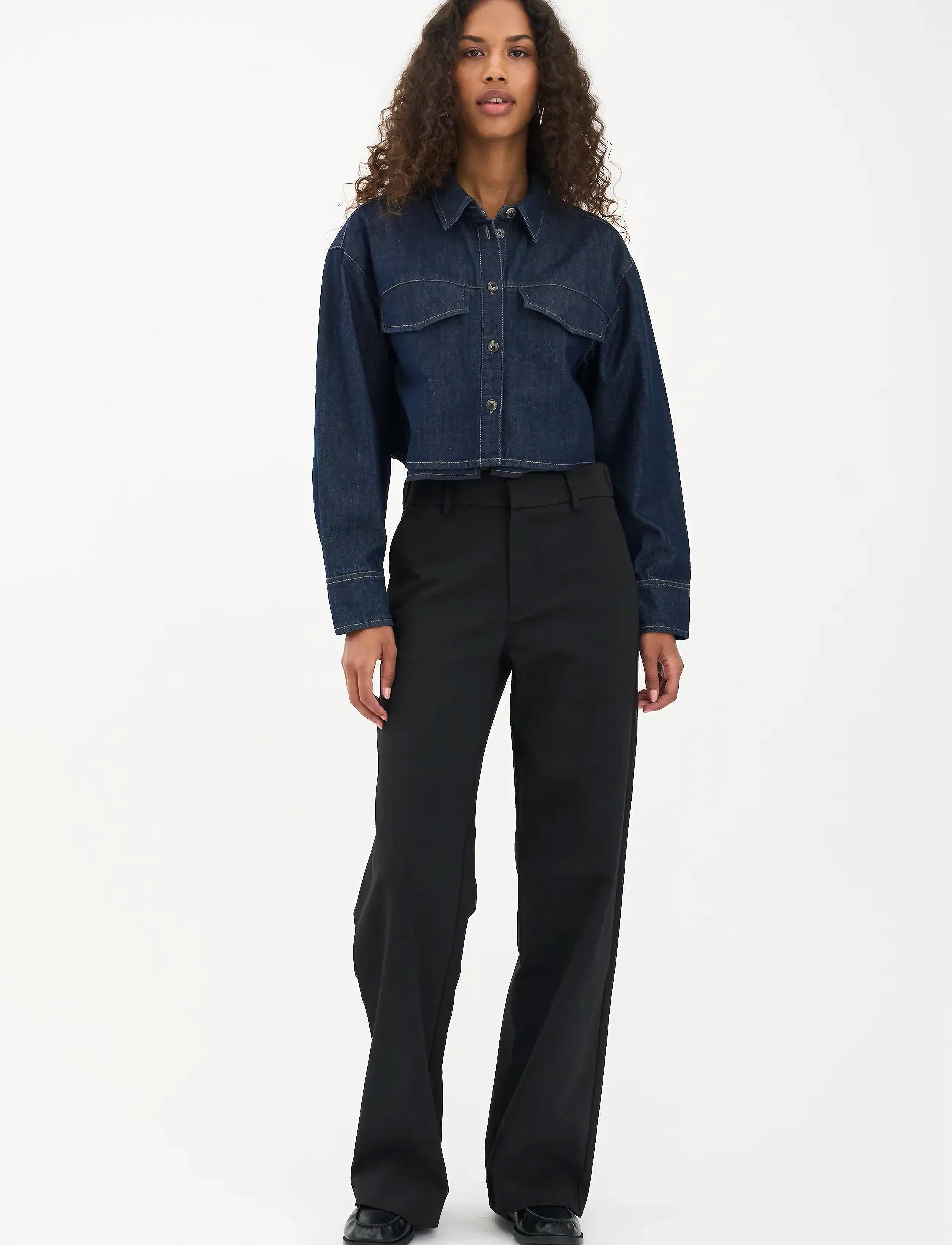 IVY Copenhagen Ivy-Alice Wide Pant Noos, 30 x 30, Trousers, Schwarz - Suitpants, Frauen