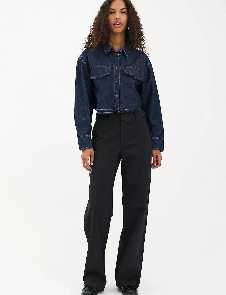 IVY Copenhagen - IVY-Alice Wide Pant NOOS - anzugshosen - black - 0