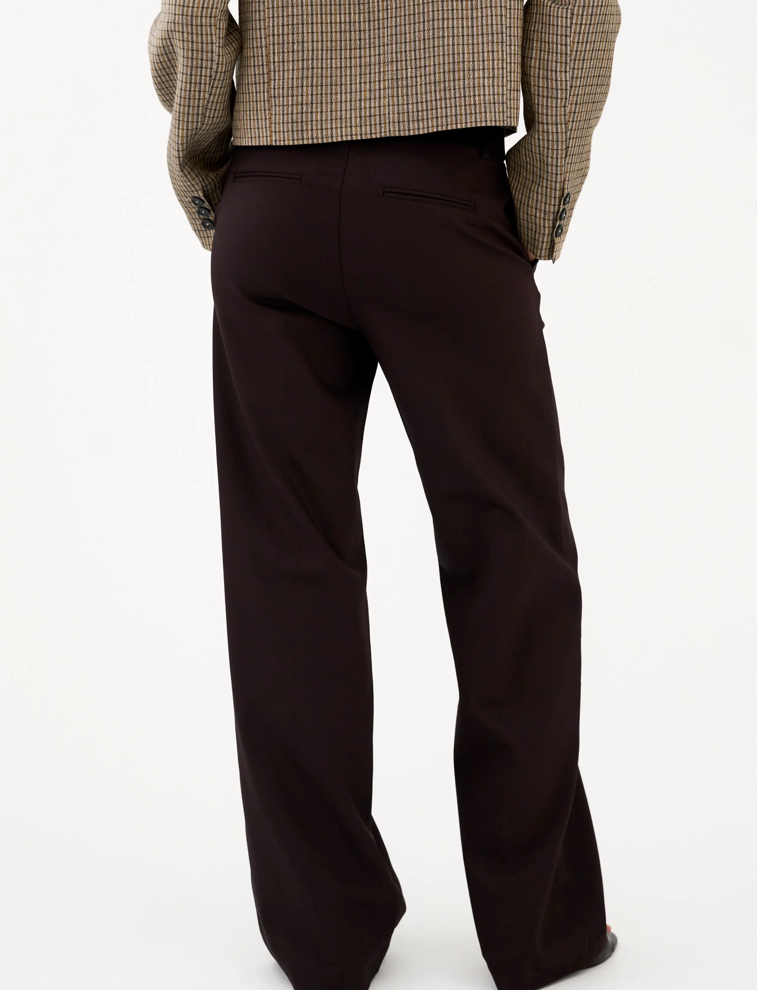 IVY Copenhagen - IVY-Alice Wide Pant NOOS - habitbukser - dark toffee brown - 4