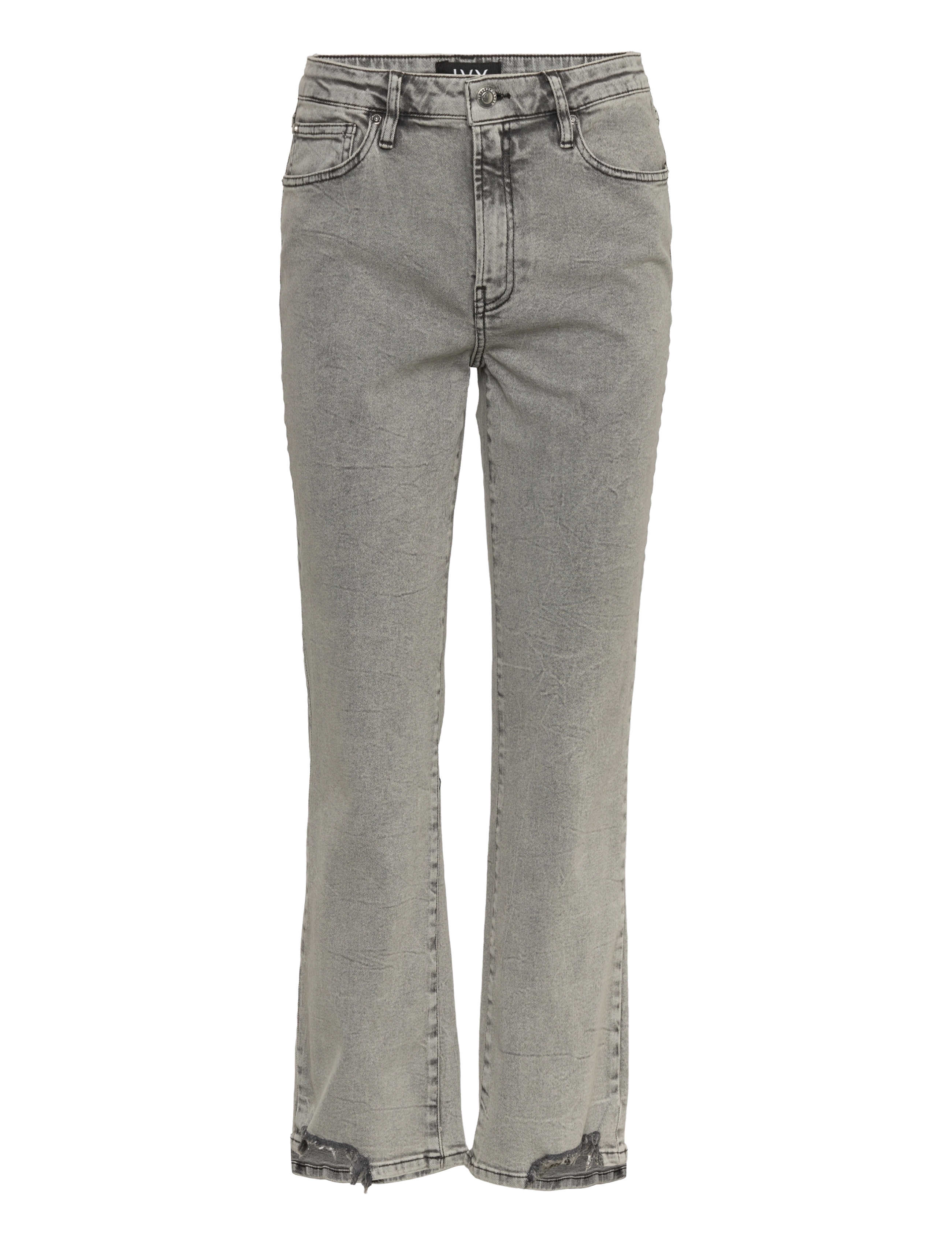 IVY Copenhagen - Frida Jeans wash Pulp Grey Dist. - beinar gallabuxur - grey - 0