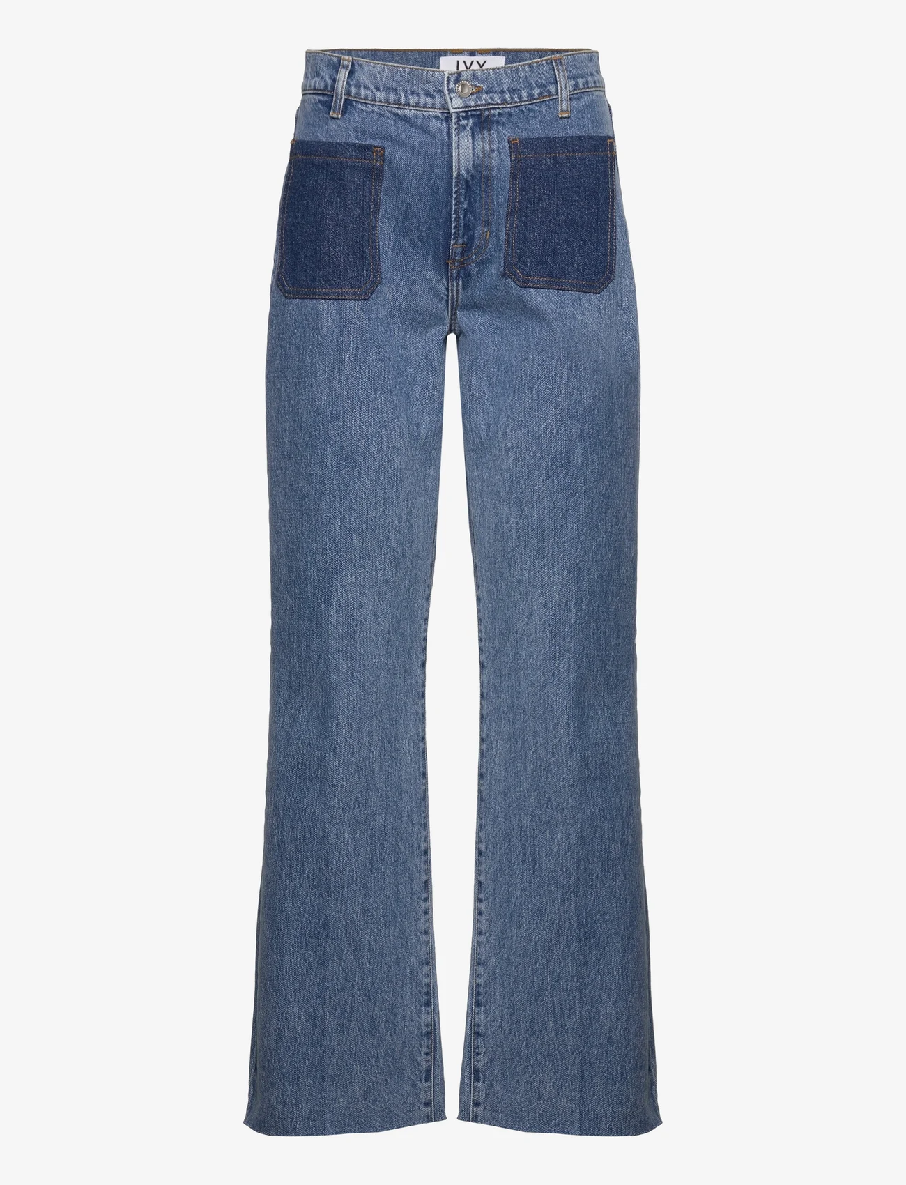 IVY Copenhagen - Mia 70's Combi Jeans Wash Heavenly - wide leg jeans - denim blue - 0