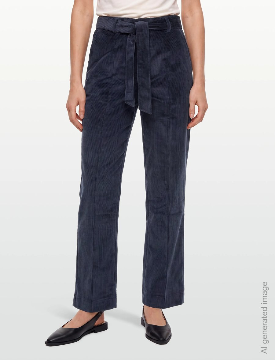 IVY Copenhagen - IVY-Augusta French Cord Pant - bukser med lige ben - deep navy blue - 4