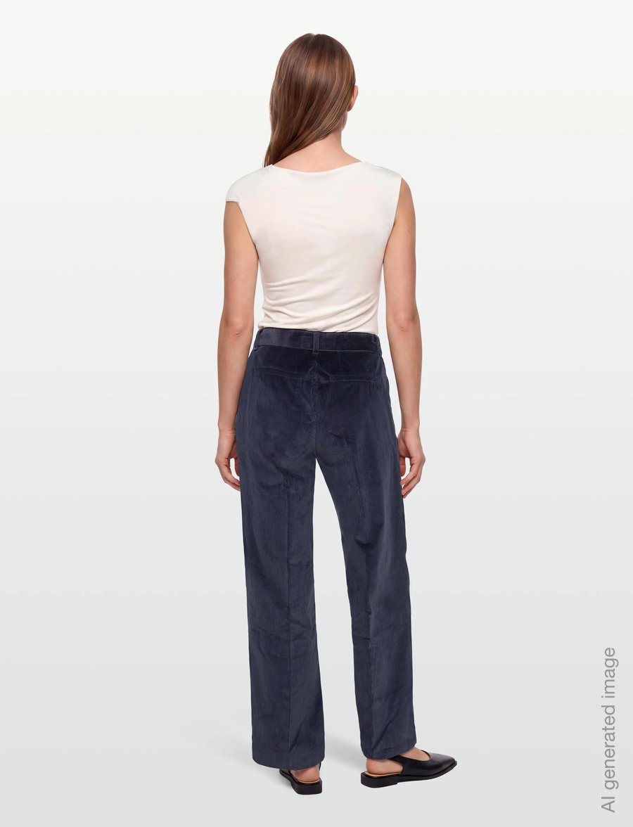 IVY Copenhagen - IVY-Augusta French Cord Pant - bukser med lige ben - deep navy blue - 5