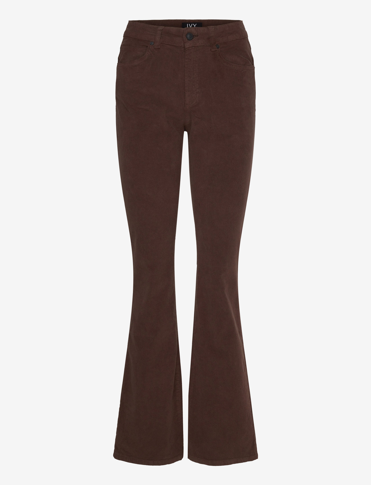 IVY Copenhagen - IVY-Tara Flare Jeans Baby Cord - utsvängda jeans - expresso brown - 0
