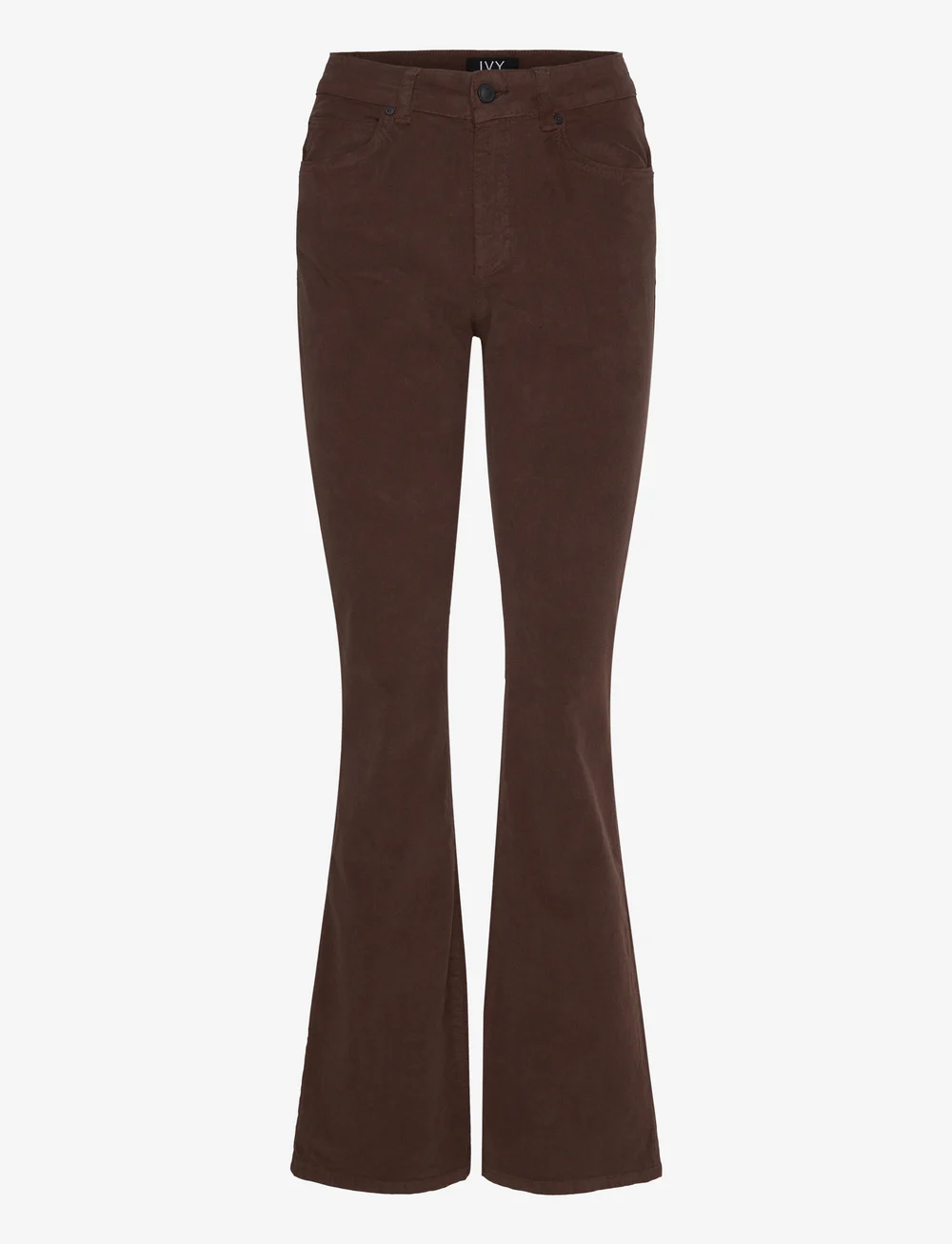 IVY Copenhagen - IVY-Tara Flare Jeans Baby Cord - alt eriti laia säärega teksad - expresso brown - 0