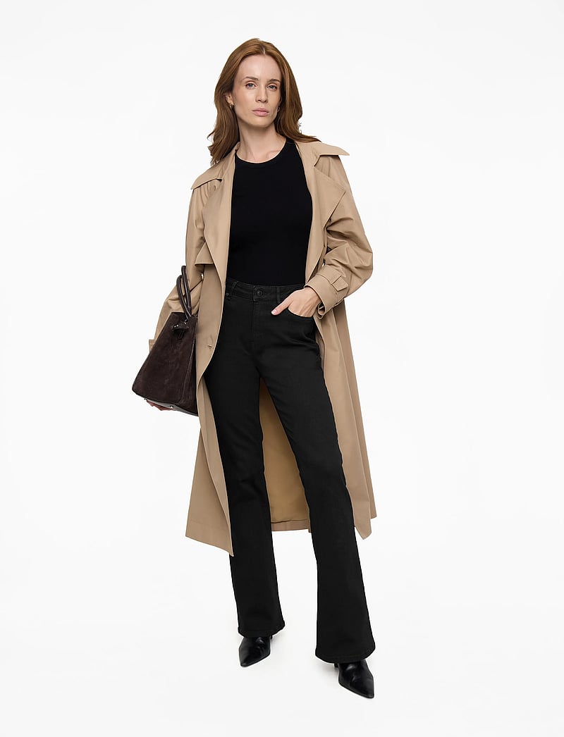 IVY Copenhagen - IVY-Tara Jeans Wash Cool Excellent - alt laienevad teksad - black - 3