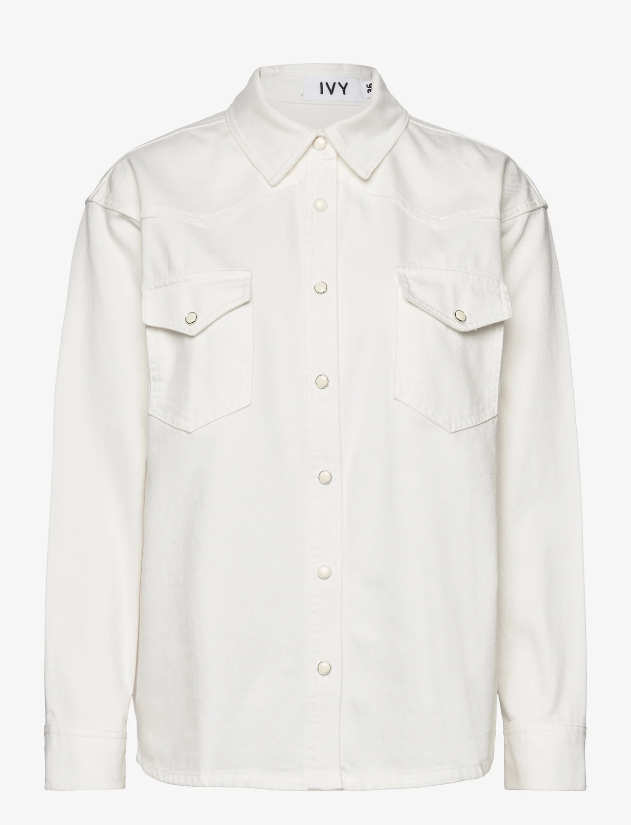 IVY Copenhagen - IVY-Ora Fringe Shirt - langærmede skjorter - ecru - 0