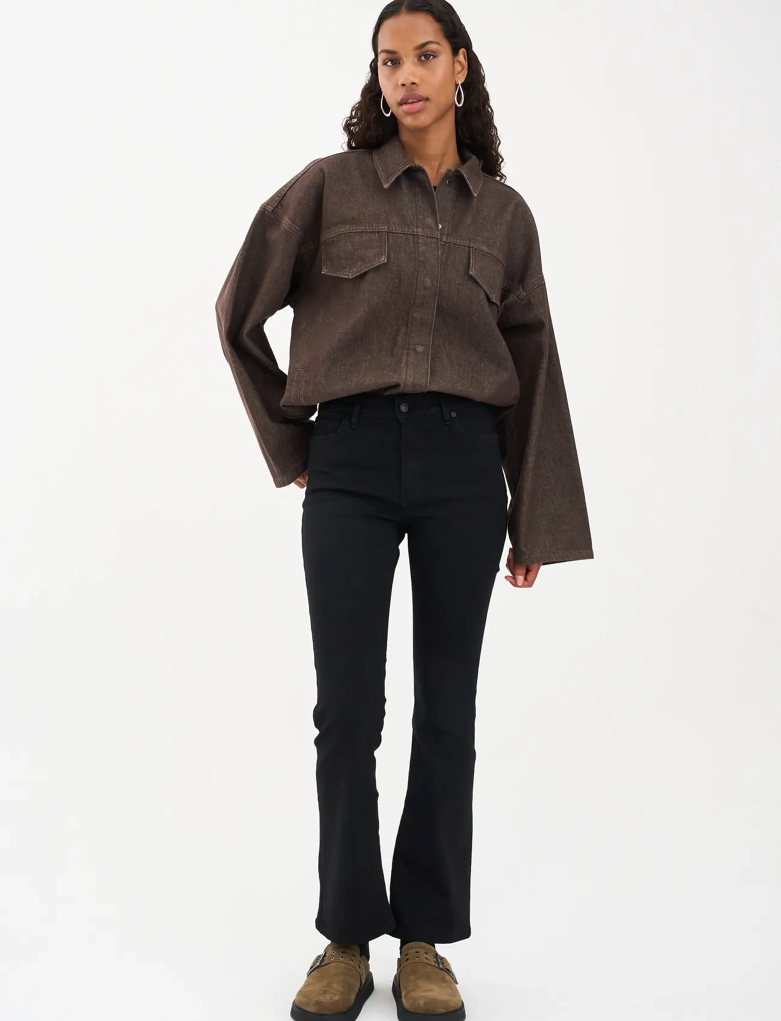 IVY Copenhagen IVY-Johanna Kick Flare Jeans Wash C - Transitional Layering - BLACK / black