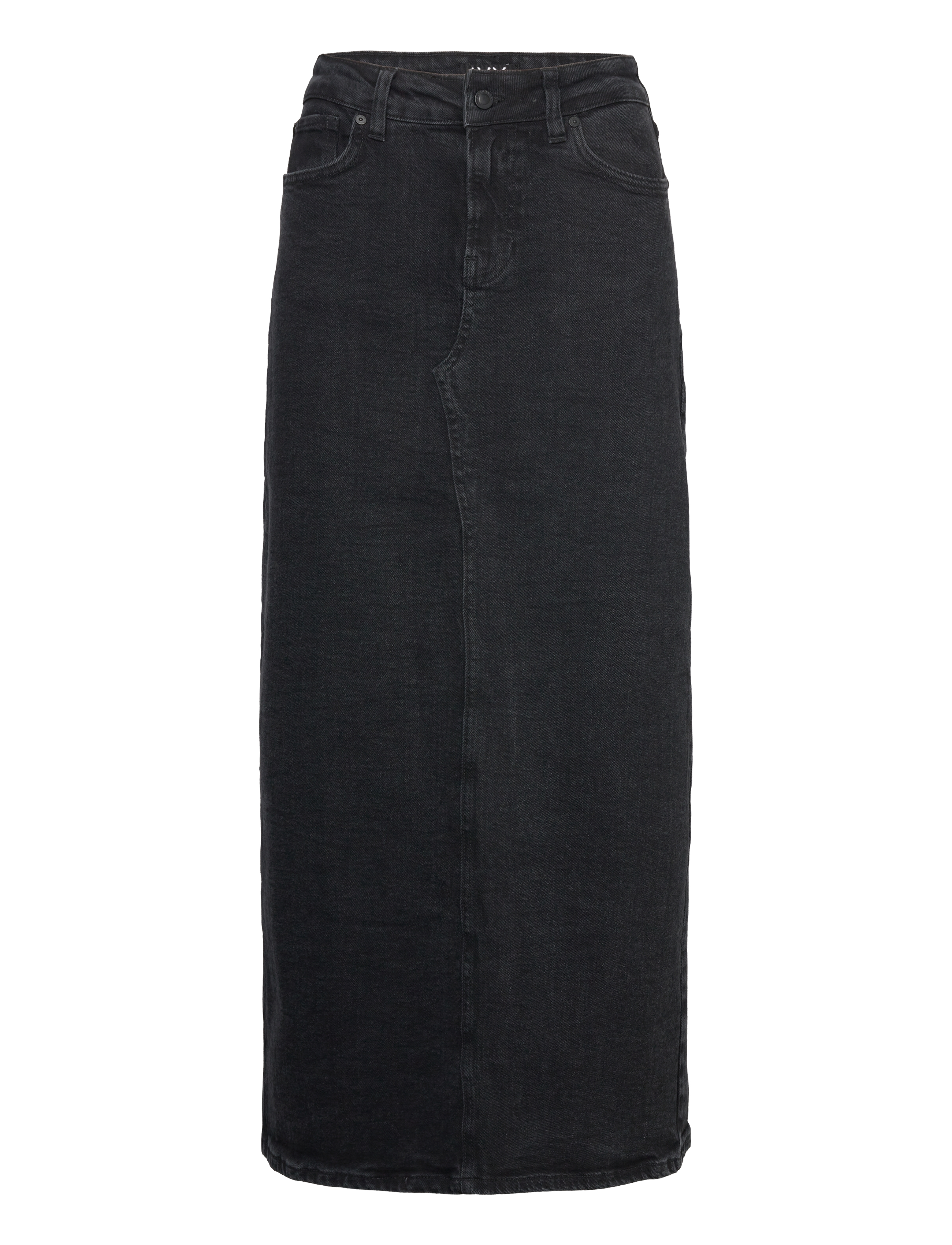 IVY COPENHAGEN Ivy-Zoe Maxi Rock Wash Faded Schwarz Schwarz - 34 - Damen