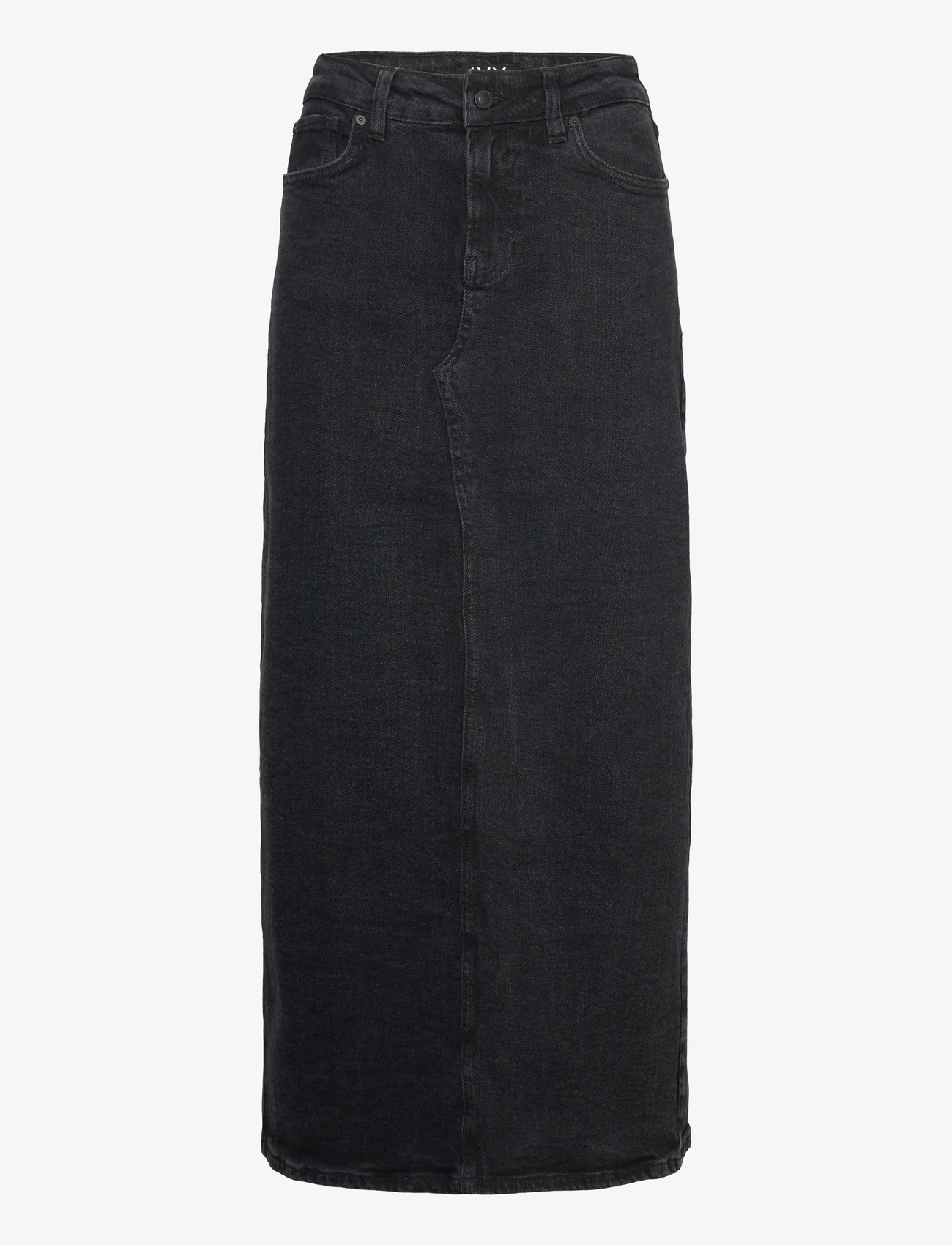 IVY Copenhagen - IVY-Zoe Maxi Skirt Wash Faded Black - denim skirts - black - 0