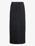 IVY-Zoe Maxi Skirt Wash Faded Black - BLACK