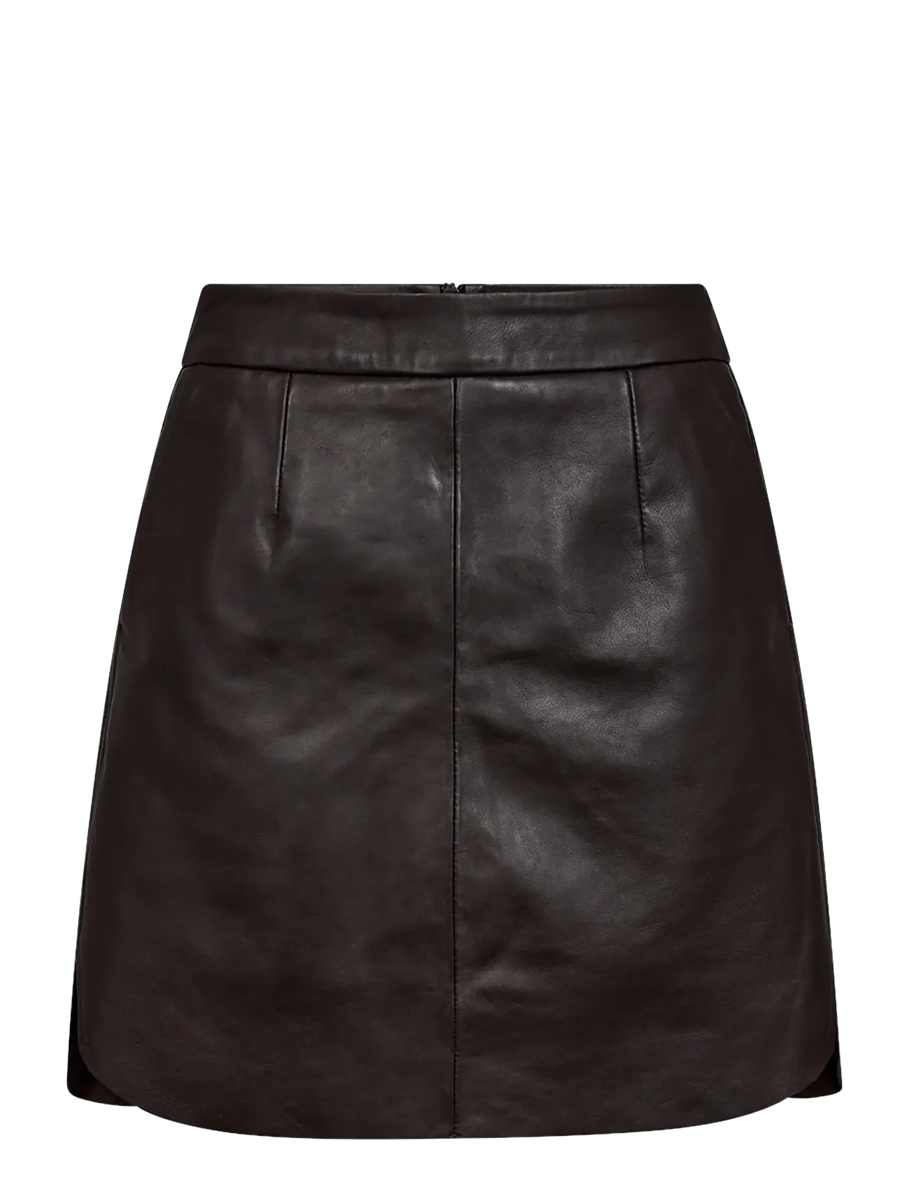 IVY Copenhagen IVY-Kylie Leather Mini Skirt - Riided - EXPRESSO BROWN / brown