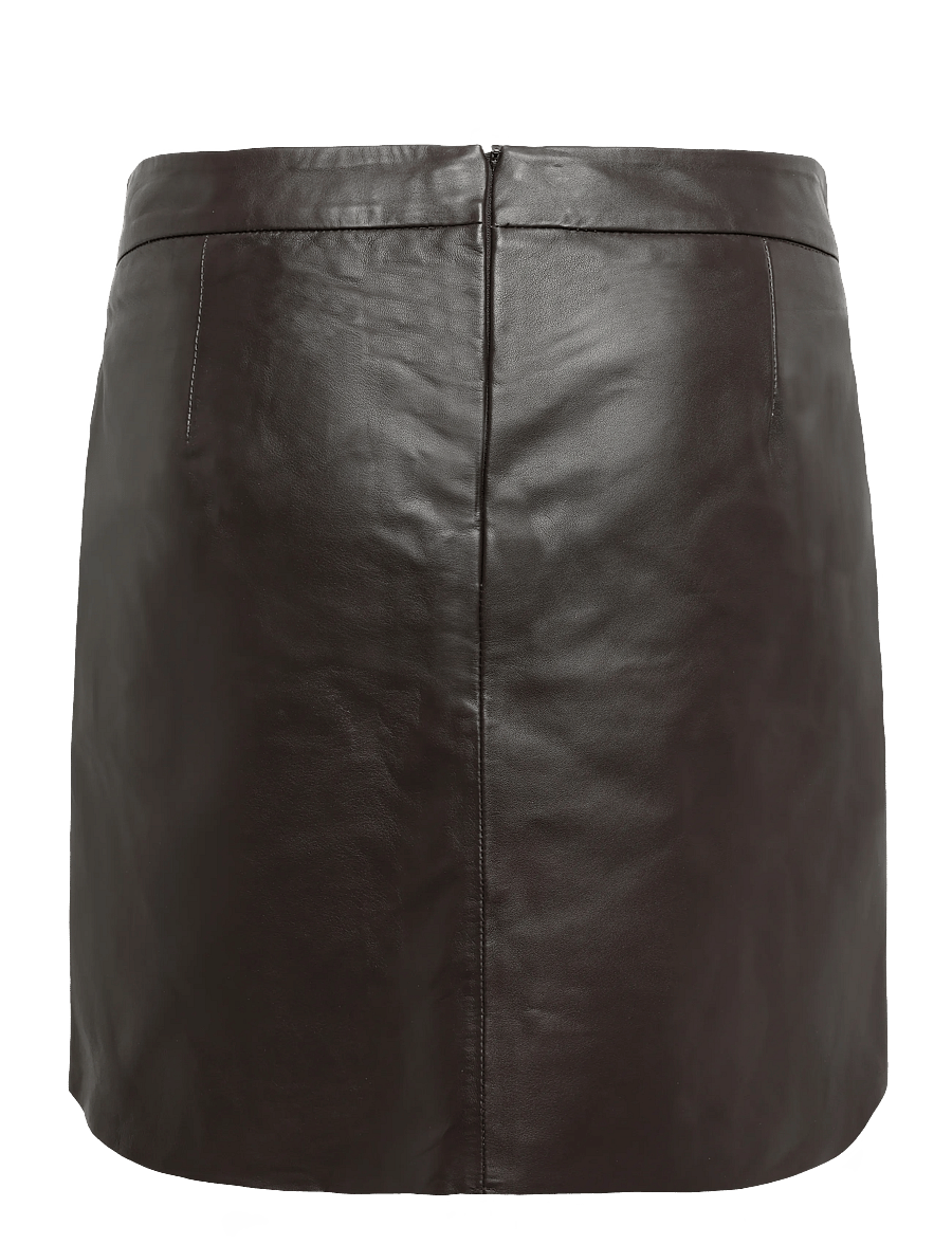 IVY Copenhagen - IVY-Kylie Leather Mini Skirt - lederröcke - expresso brown - 2