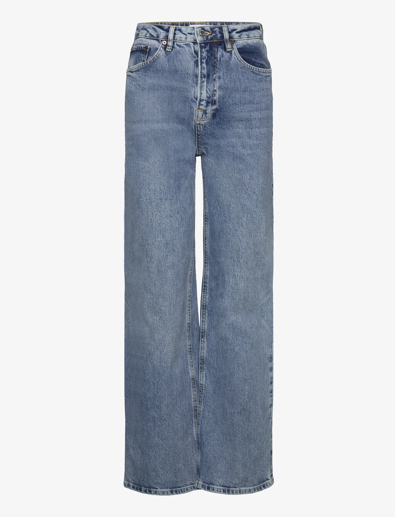 IVY Copenhagen - IVY-Brooke Jeans Wash Portofino - džinsa bikses ar platām starām - denim blue - 0