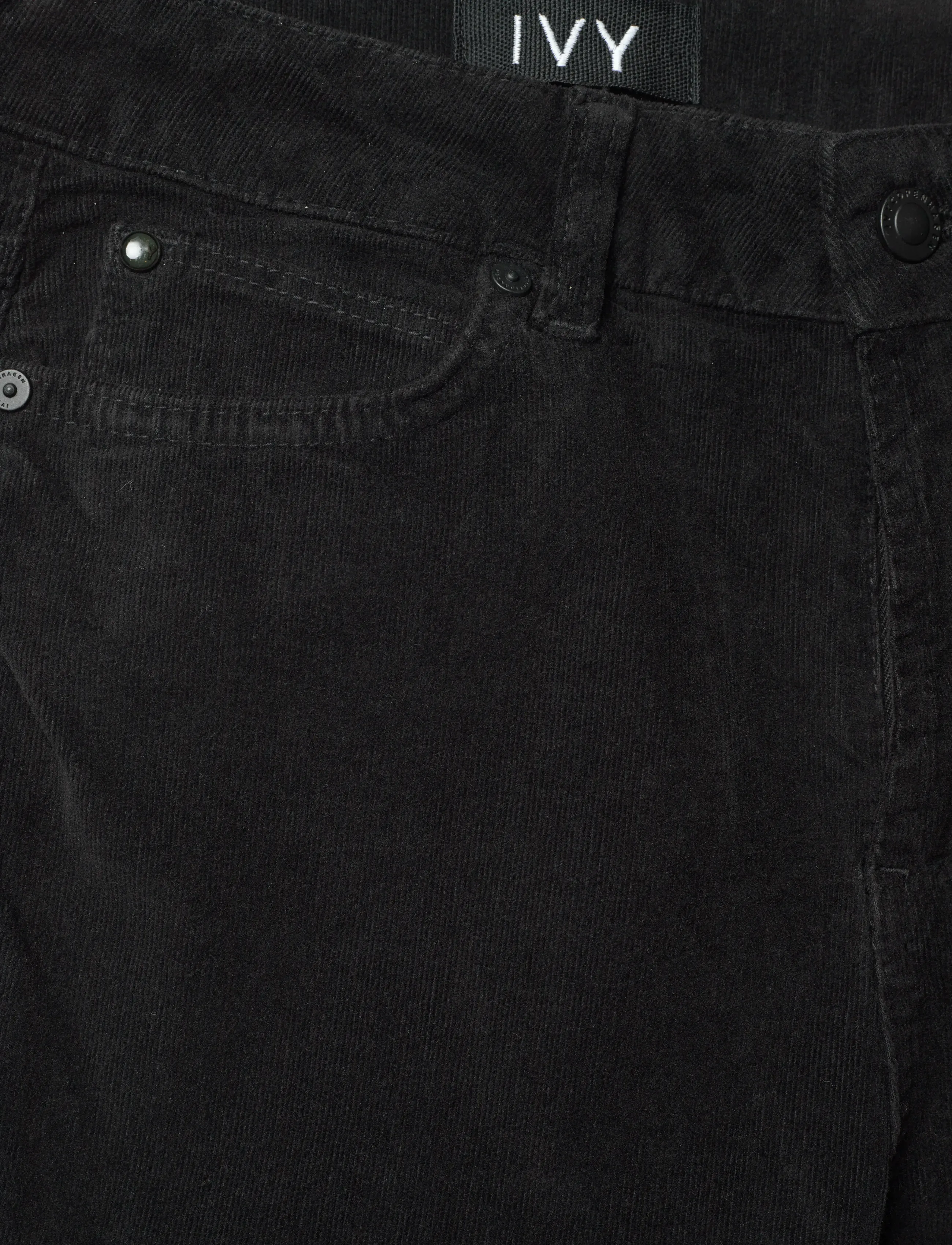 IVY Copenhagen - IVY-Johanna Jeans Exclusive Corduro - nuo kelių platėjantys džinsai - black - 2