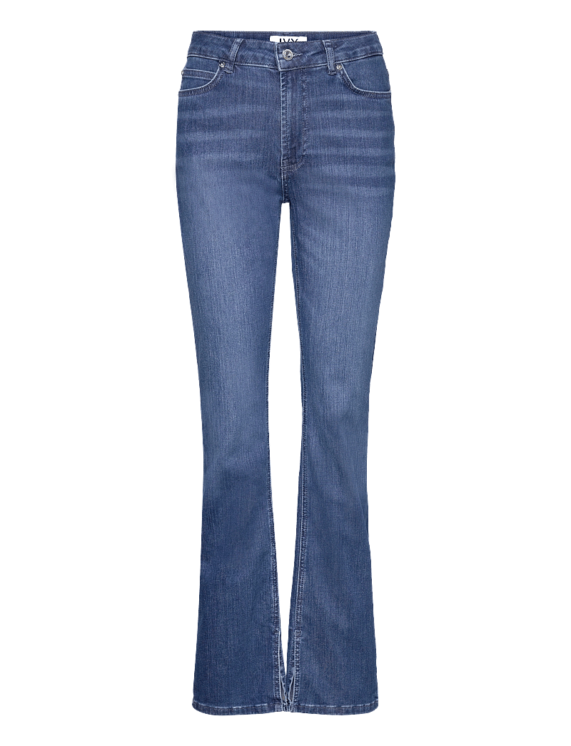 IVY Copenhagen - IVY-Lulu Jeans Split Wash Tenerife - utsvängda jeans - denim blue - 0