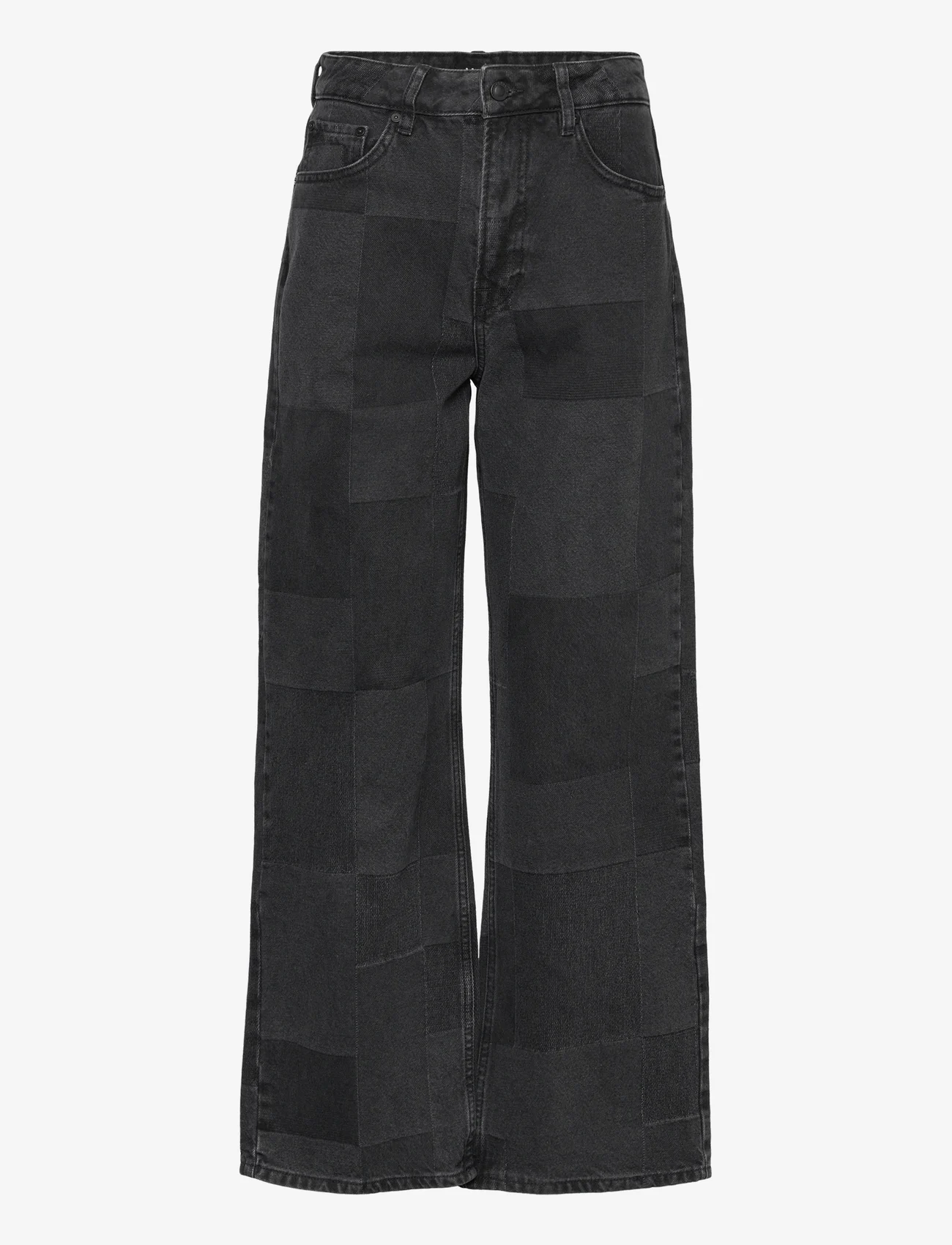 IVY Copenhagen - IVY-Brooke Patchwork Jeans Wash Bla - spodnie szerokie - black - 0