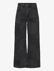 IVY Copenhagen - IVY-Brooke Patchwork Jeans Wash Bla - džinsa bikses ar platām starām - black - 0