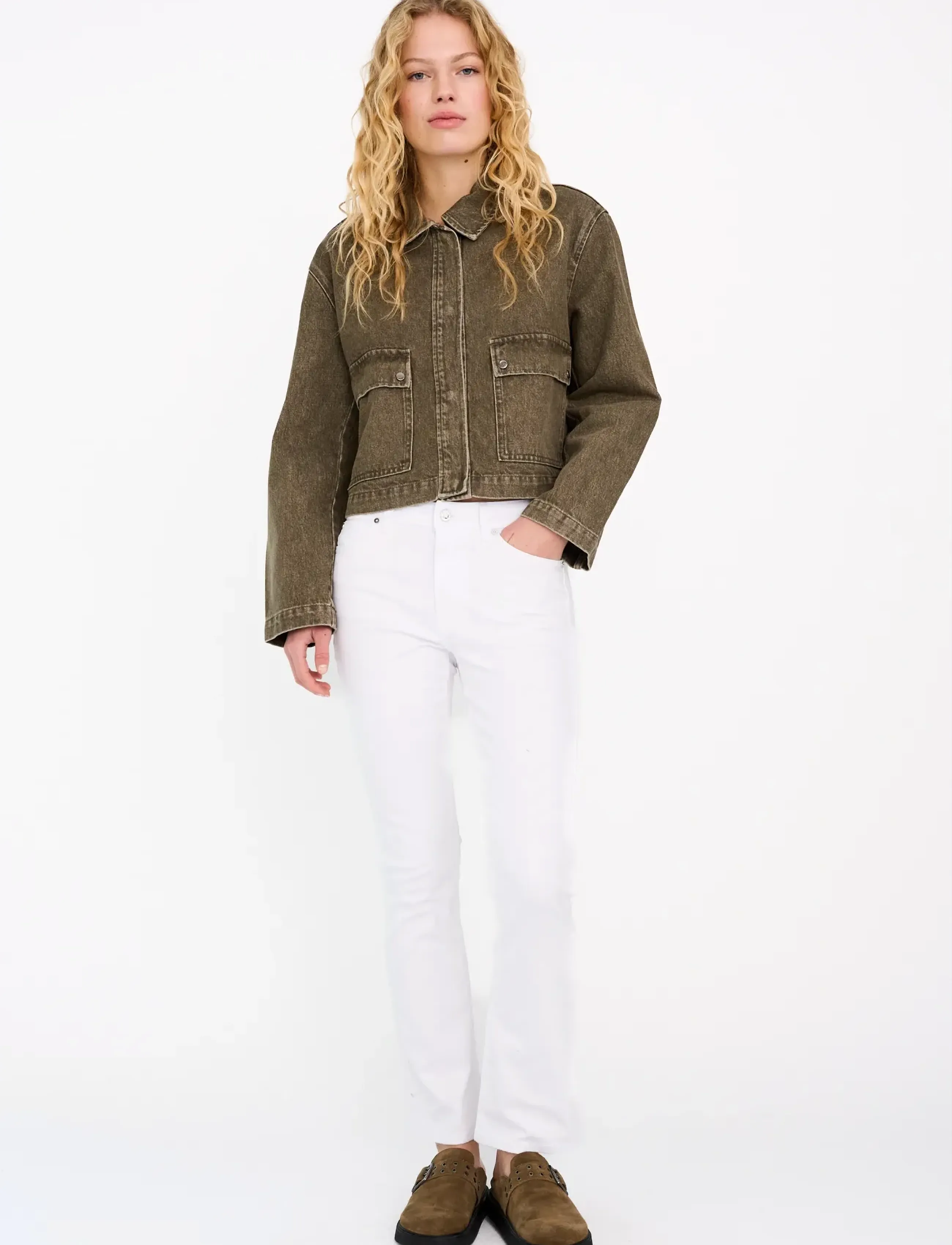 IVY Copenhagen Ivy-Johanna Kick Flare Jeans White, 32 x 28, White, Jeans > Flares, Dame