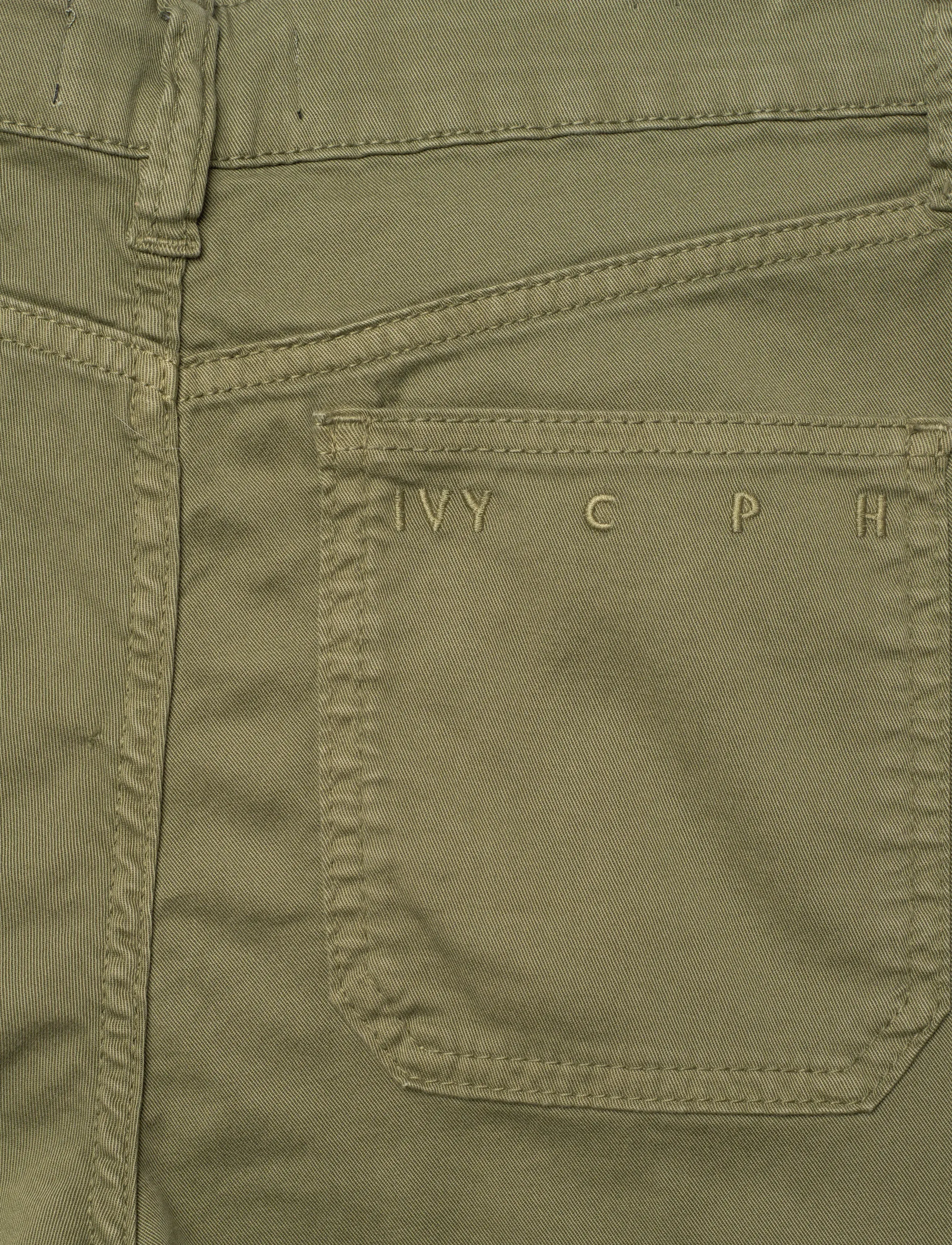 IVY Copenhagen - IVY-Uta Pocket Pant Army Green - cargobukser - army - 4