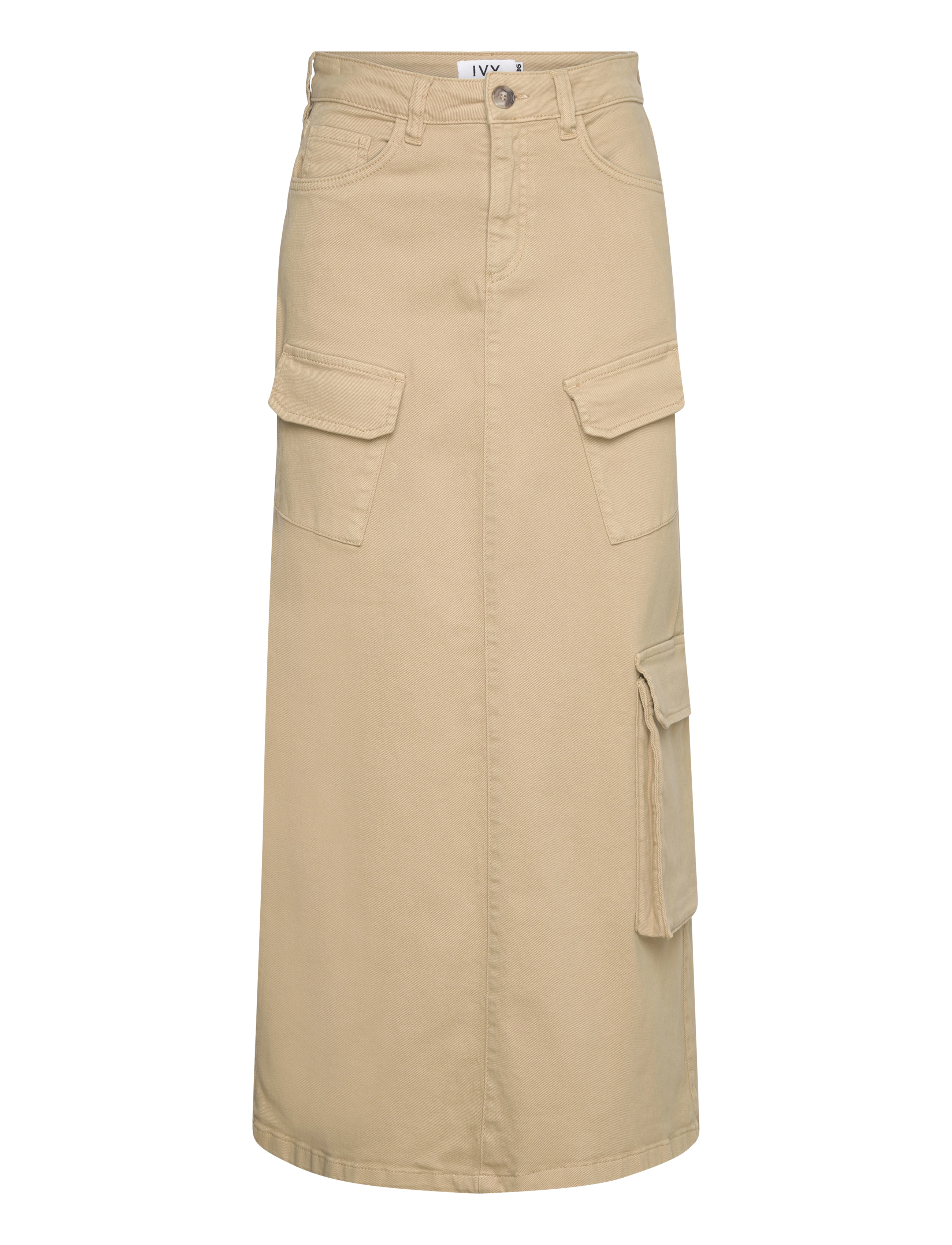 IVY Copenhagen IVY-Augusta Utility Maxi Skirt Khak - Maxi Röcke - KHAKI TWILL / khaki/green