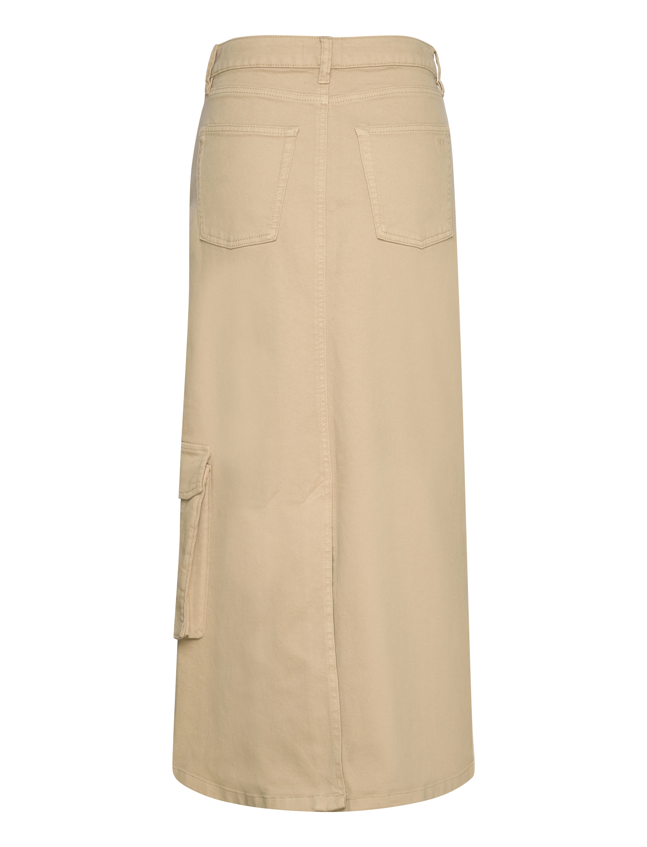 IVY Copenhagen - IVY-Augusta Utility Maxi Skirt Khak - maxi nederdele - khaki twill - 1