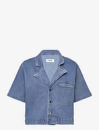 IVY-Karmey SS Shirt Jacket Wash Coo - DENIM BLUE