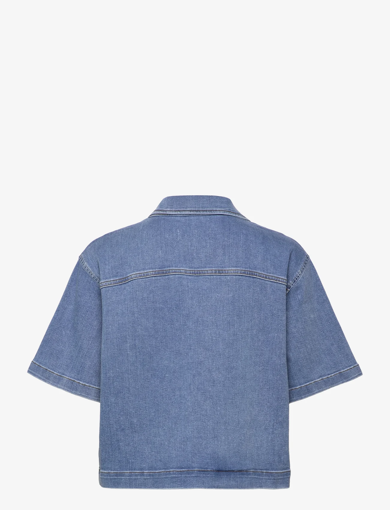 IVY Copenhagen - IVY-Karmey SS Shirt Jacket Wash Coo - denim shirts - denim blue - 1