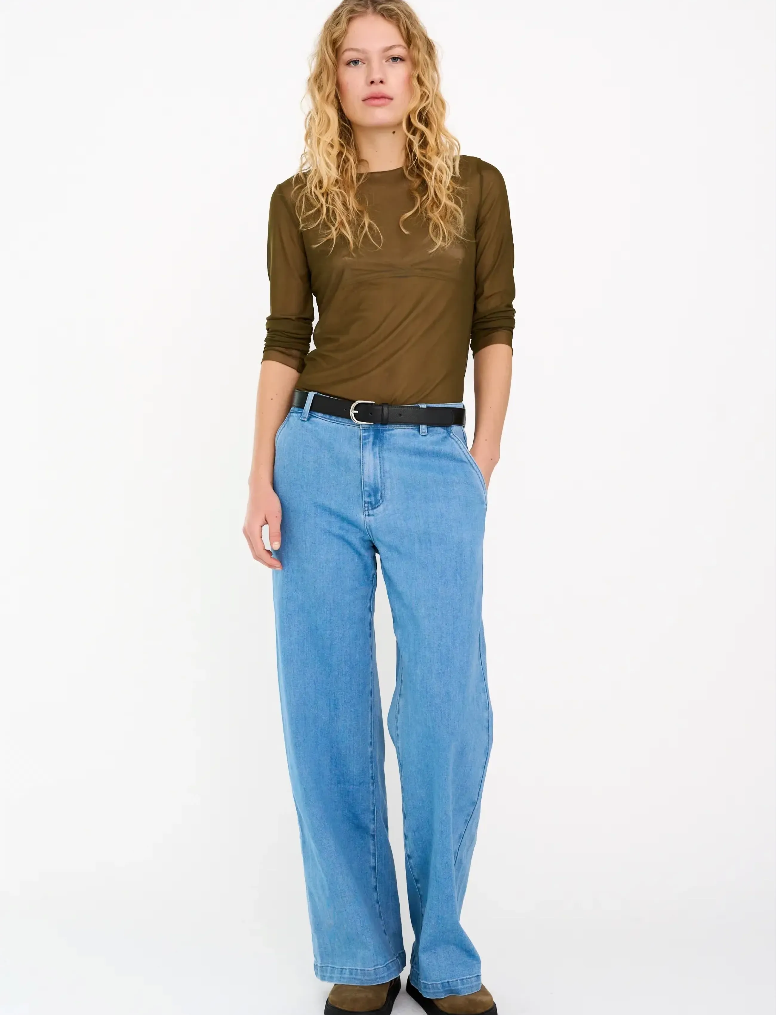 IVY Copenhagen IVY-Augusta French Jeans Wash Garda - Transitional Layering - DENIM BLUE / blue