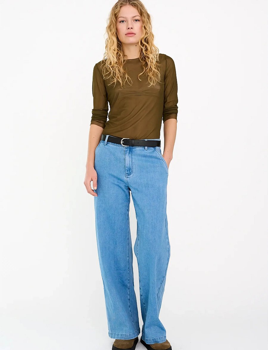 IVY Copenhagen - IVY-Augusta French Jeans Wash Garda - brede jeans - denim blue - 0
